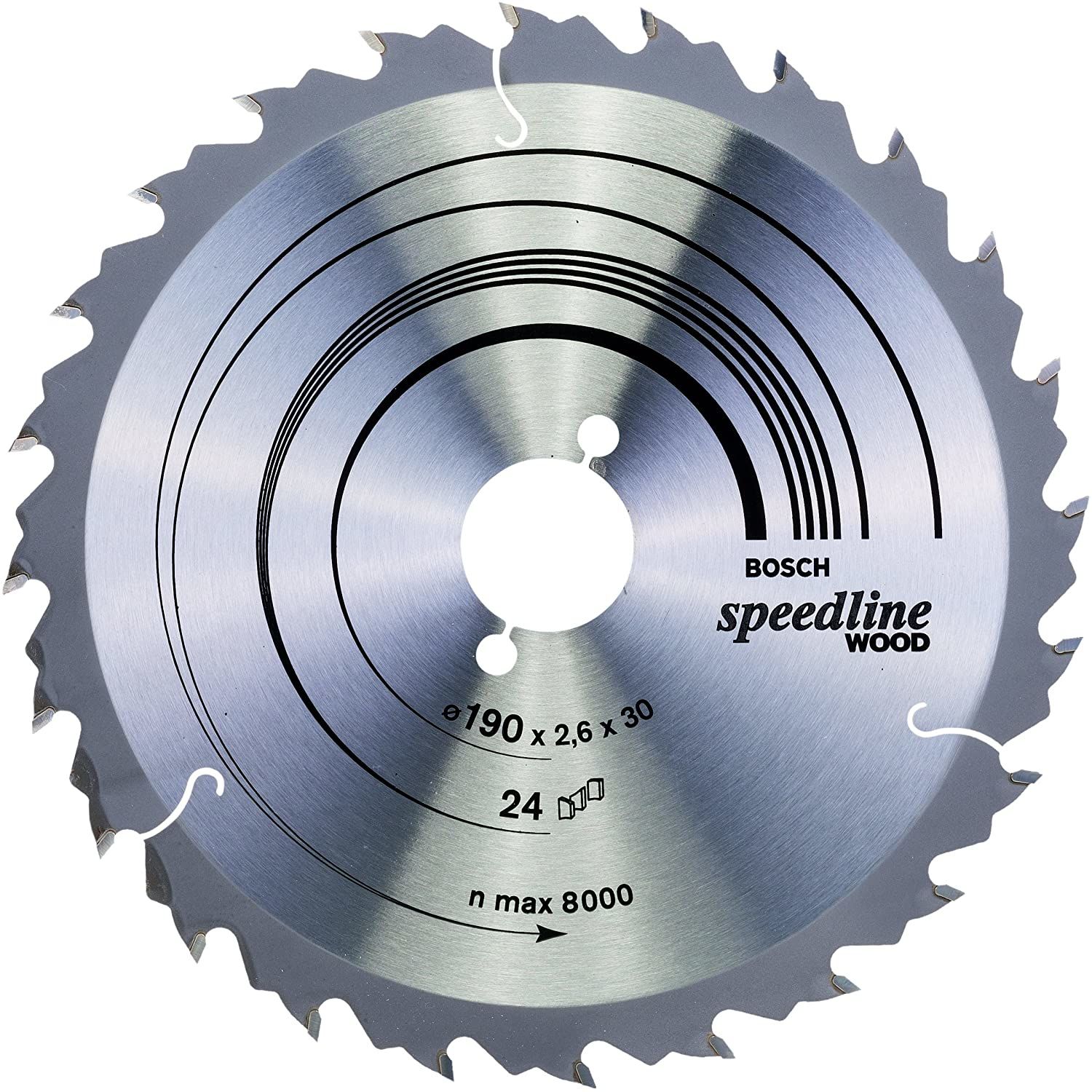 Bosch 2608640801 Speedline Wood 190x30mm Circular Saw Blade 24T
