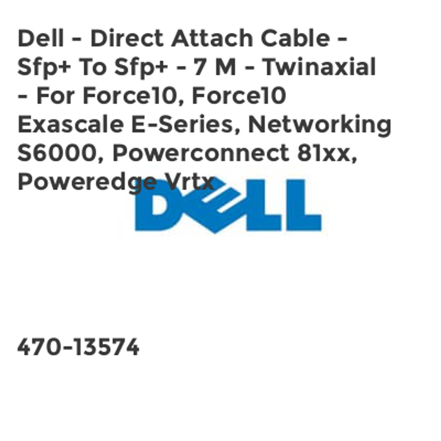 Dell SFP+ 7M Networking Cable Black