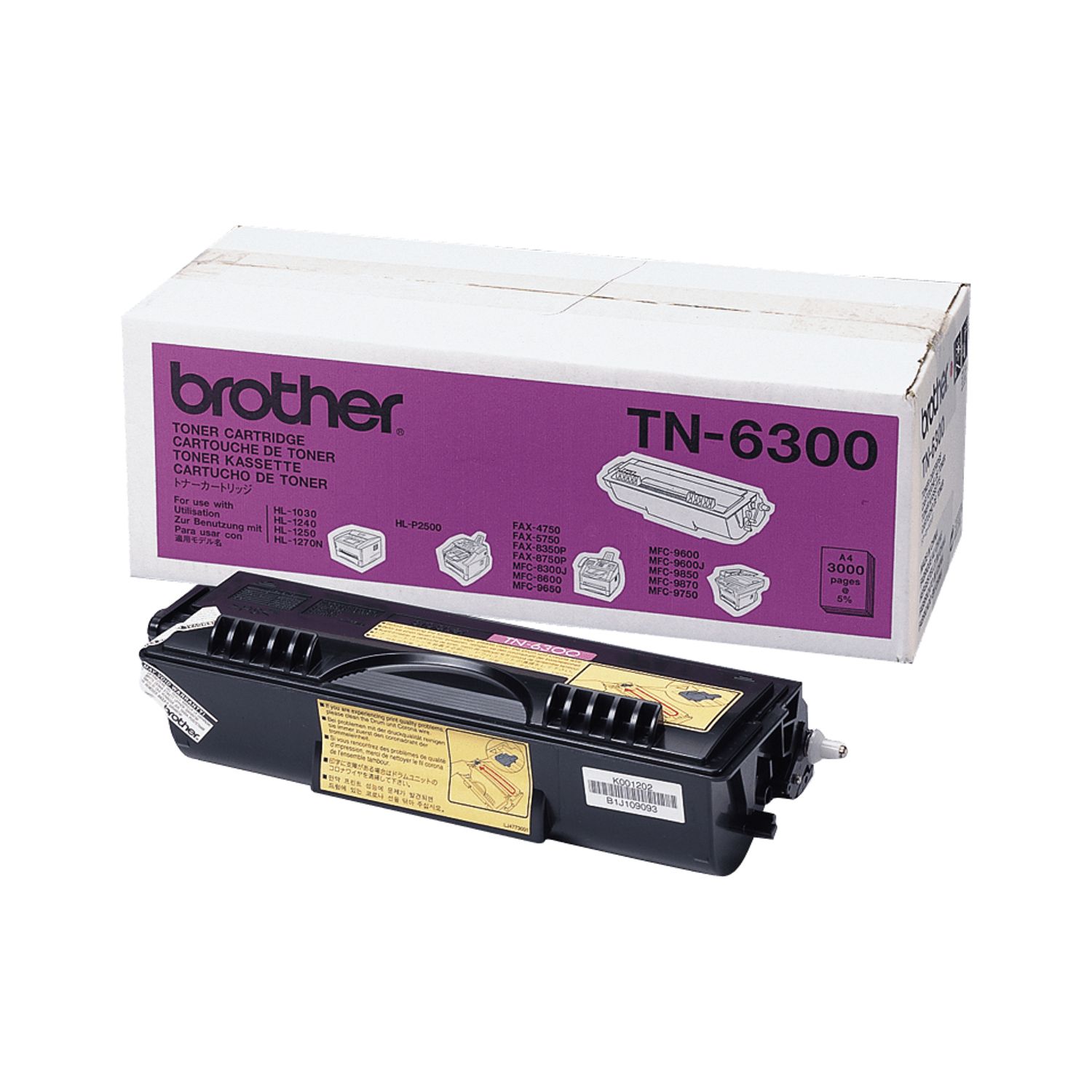 Brother Tn6300 - High Yield - Black - Original - Toner Cartridge