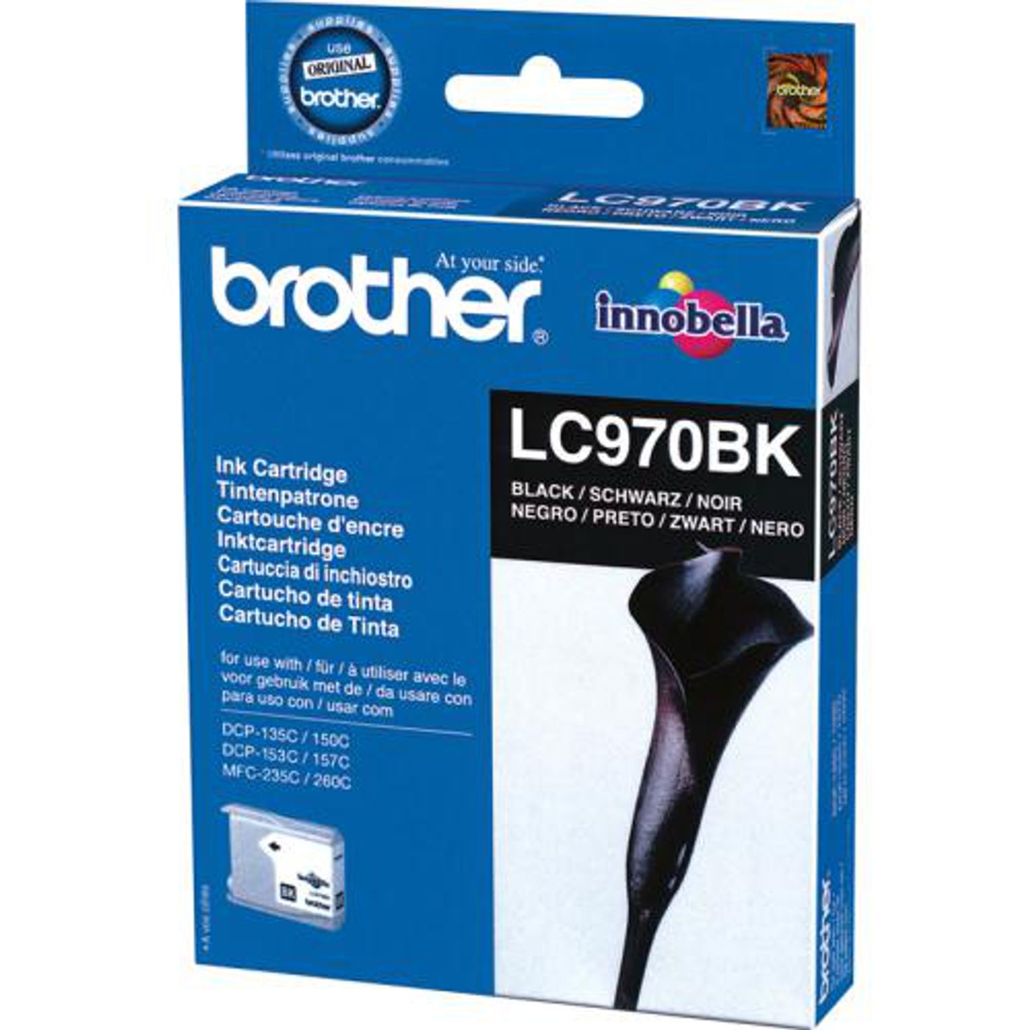 Brother Lc970bkbp - Black - Original - Blister - Ink Cartridge - For Dcp-135c, D