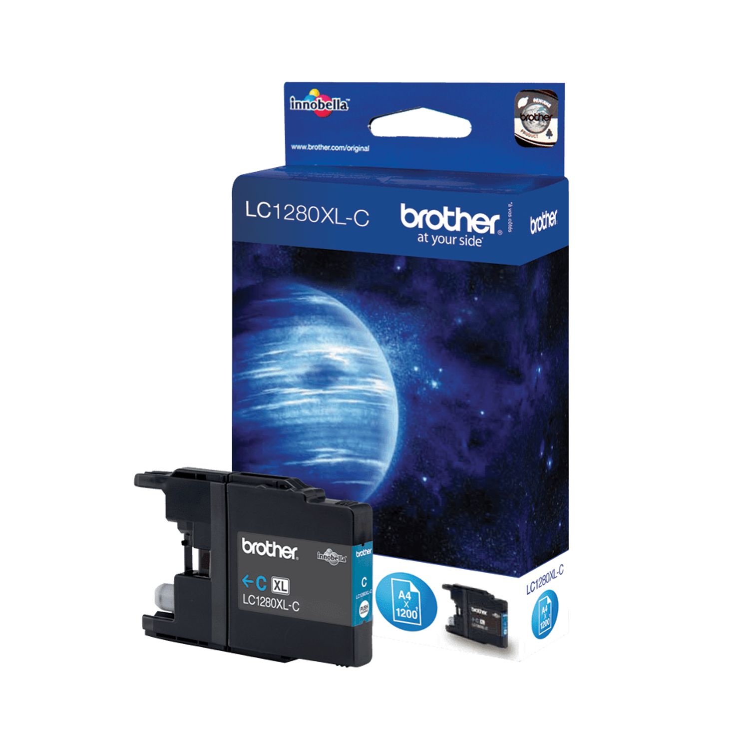 Brother Lc1280xlc - Cyan - Original - Ink Cartridge - For Mfc-J5910dw, Mfc-J6510