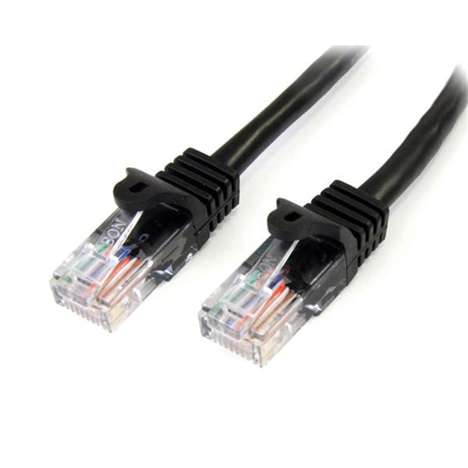 StarTech 1m Black Snagless Cat5e Patch Cable