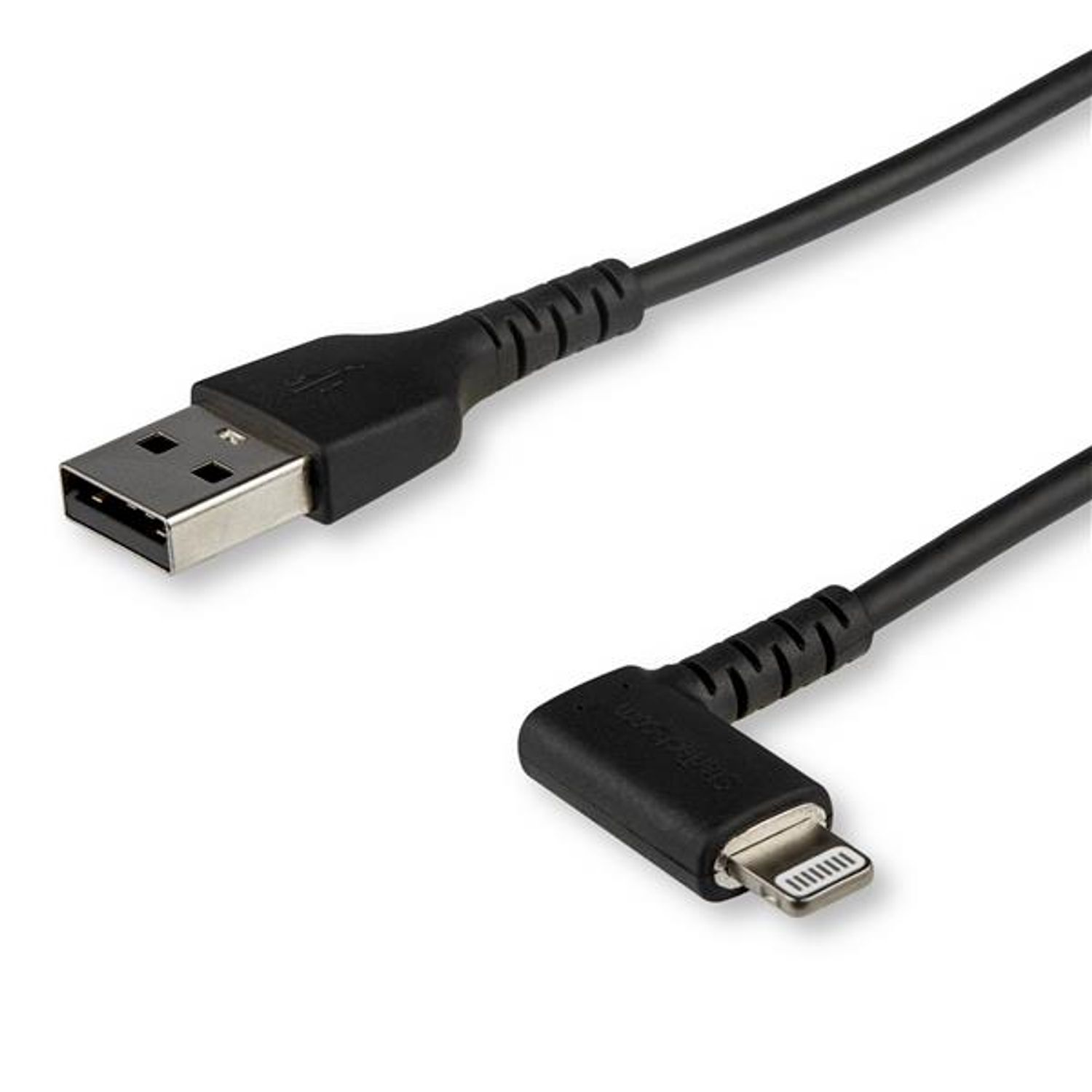 StarTech 2m Angled Lightning to USB Black Cable