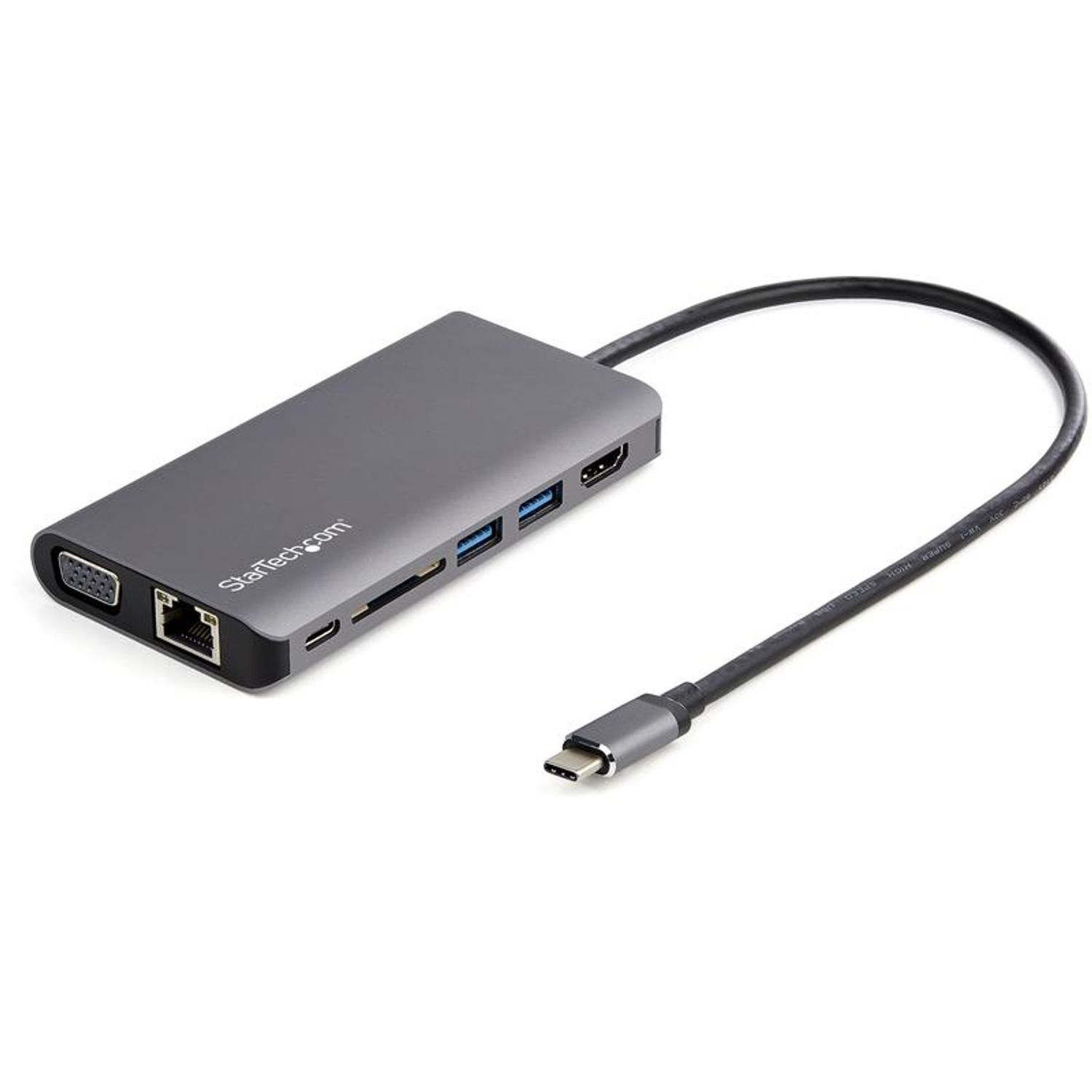 StarTech USB C Multiport Adapter HDMI VGA 100W PD
