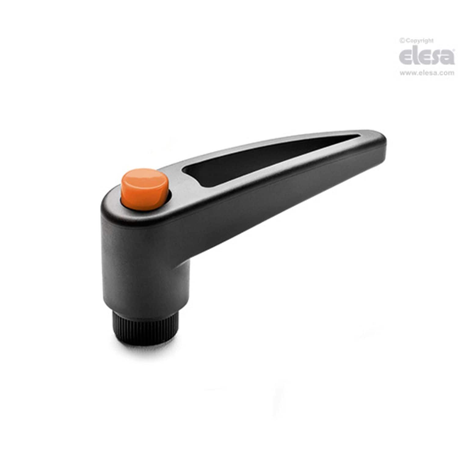 ELESA Adjustable handle-MRT.80-B-M12-C2 Orange