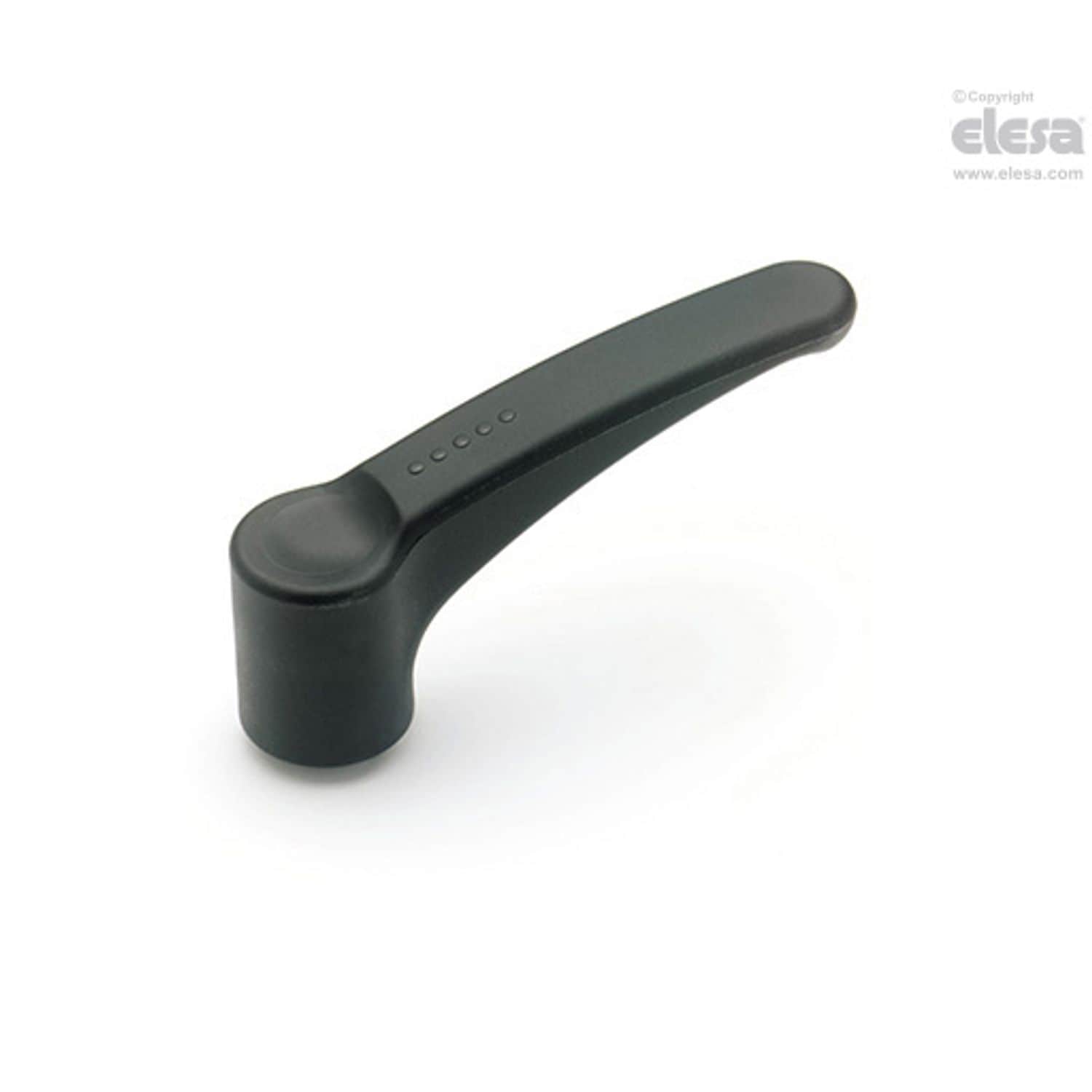 ELESA ERF Lever handles Technopolymer Cylindrical or square hole ERF.95 N-10x10-