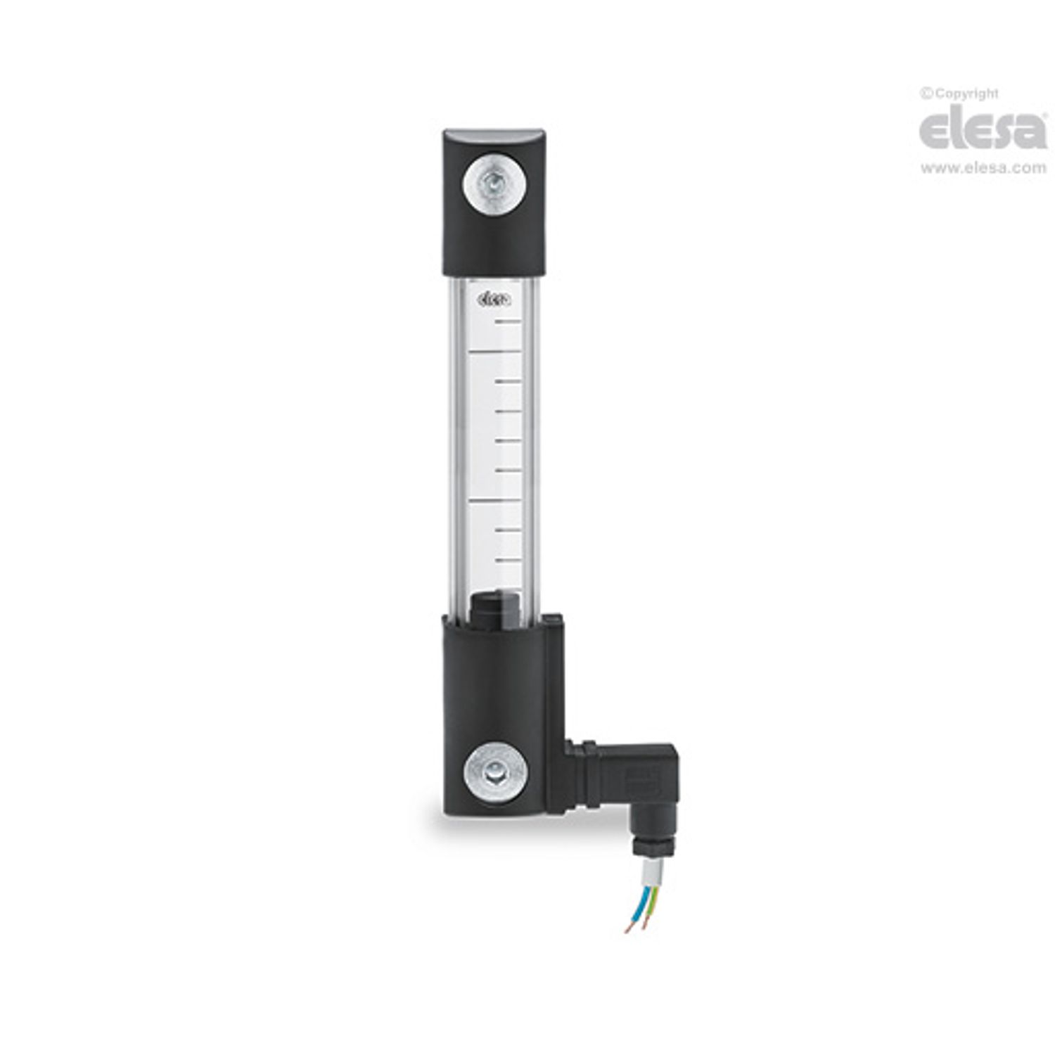 ELESA Oil electrical level indicator-HCK.127-ZN-M12-NBR-GL-P-E-SW