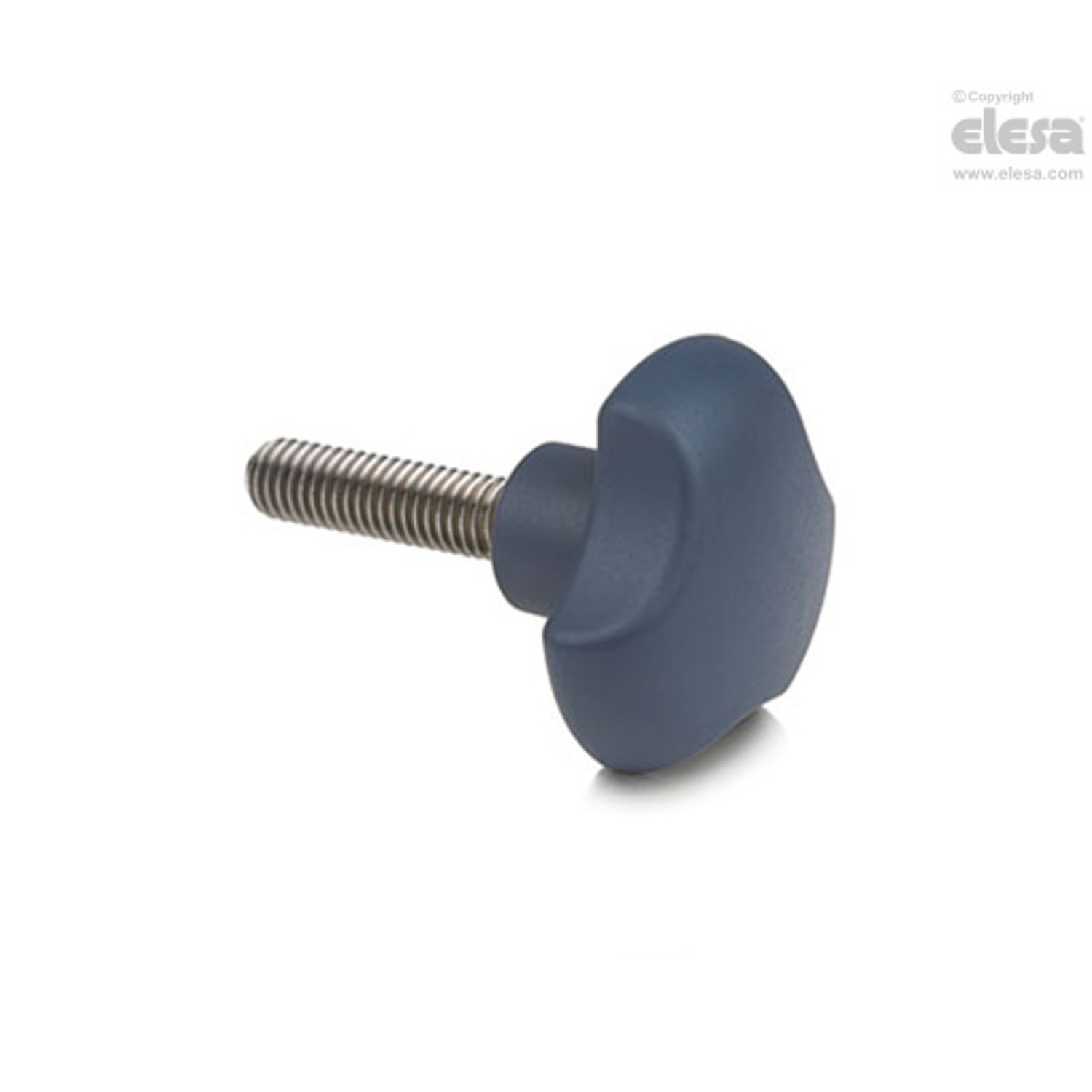 ELESA Solid knob-VTT.50-SST-p-M10x40-MD