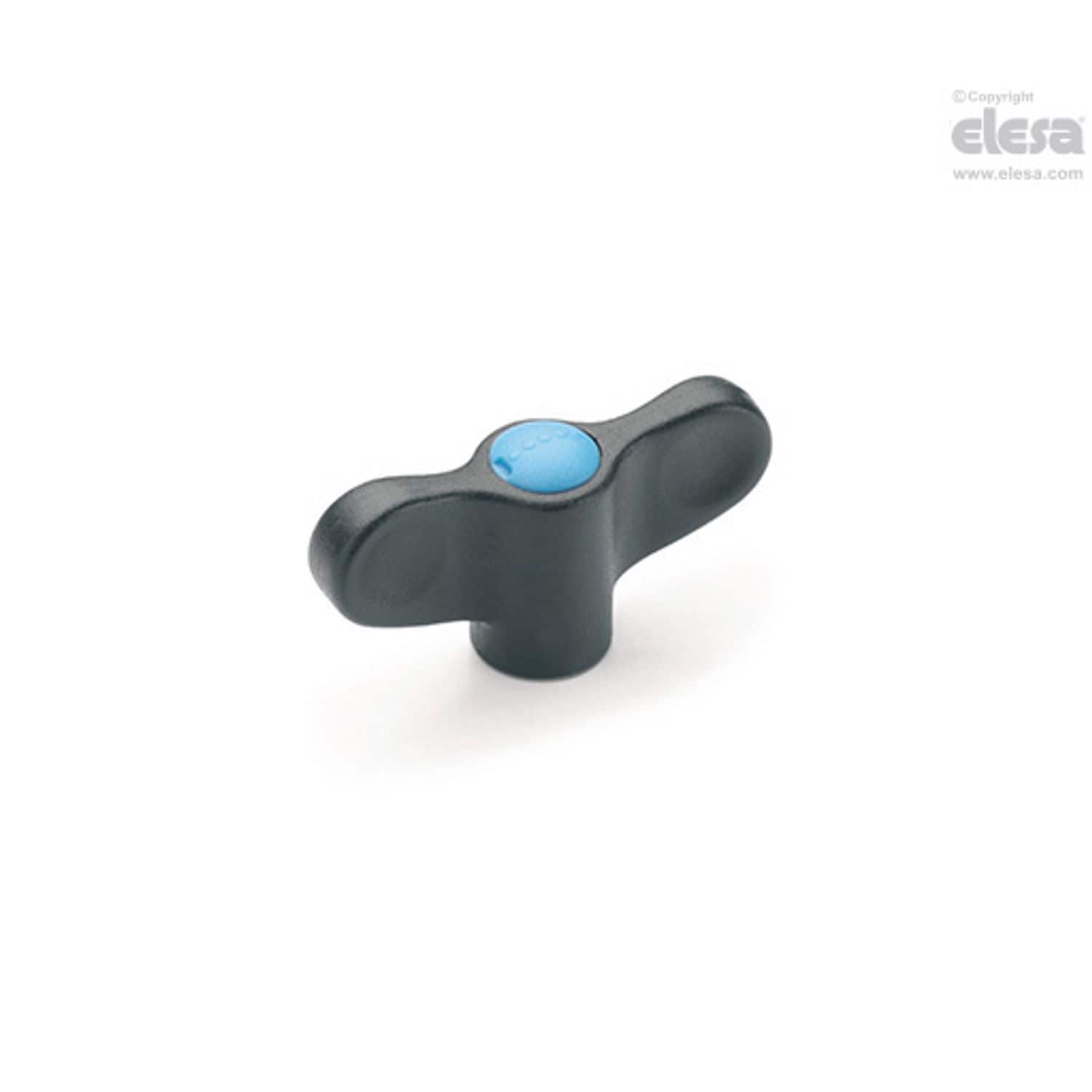 ELESA Wing nut-EWN.40 SST-M5-C6 Red