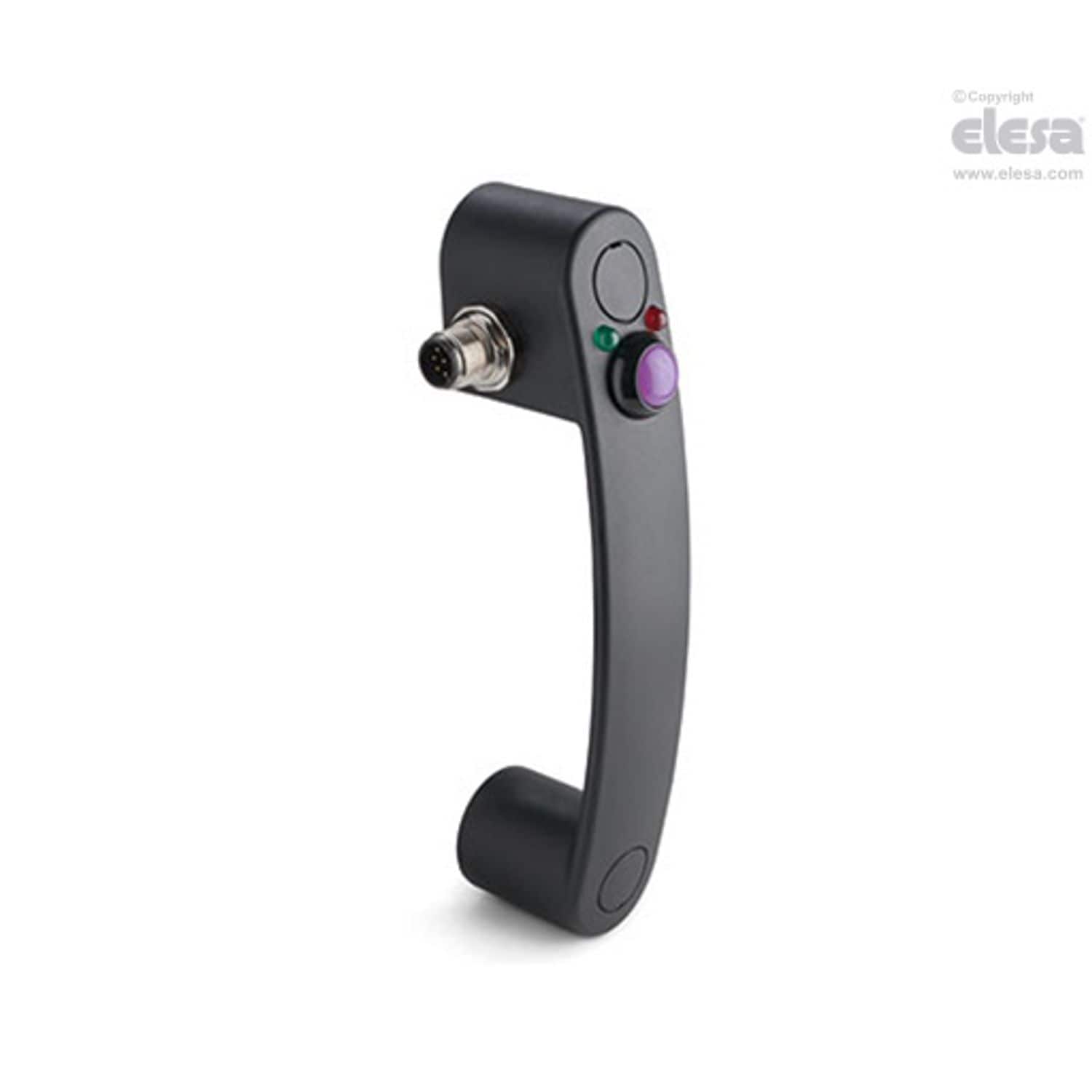 ELESA Handle with switch-EBR.150-SWB-L-C