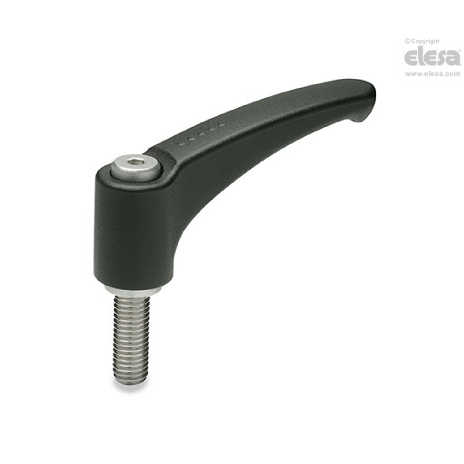 ELESA ERM Adjustable handles Zinc alloy steel or stainless steel clamping elemen