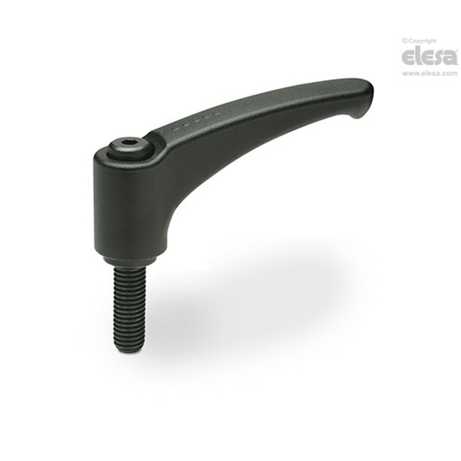 ELESA ERM Adjustable handles Zinc alloy steel or stainless steel clamping elemen
