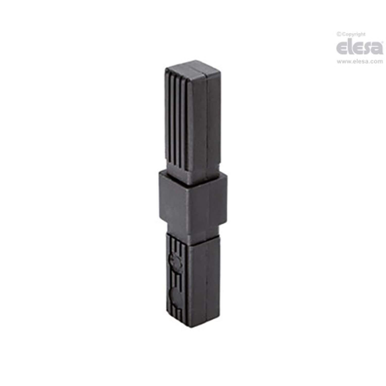 ELESA Square Tube Connectors Technopolymer STC.25-1A-2W-C33 Grey