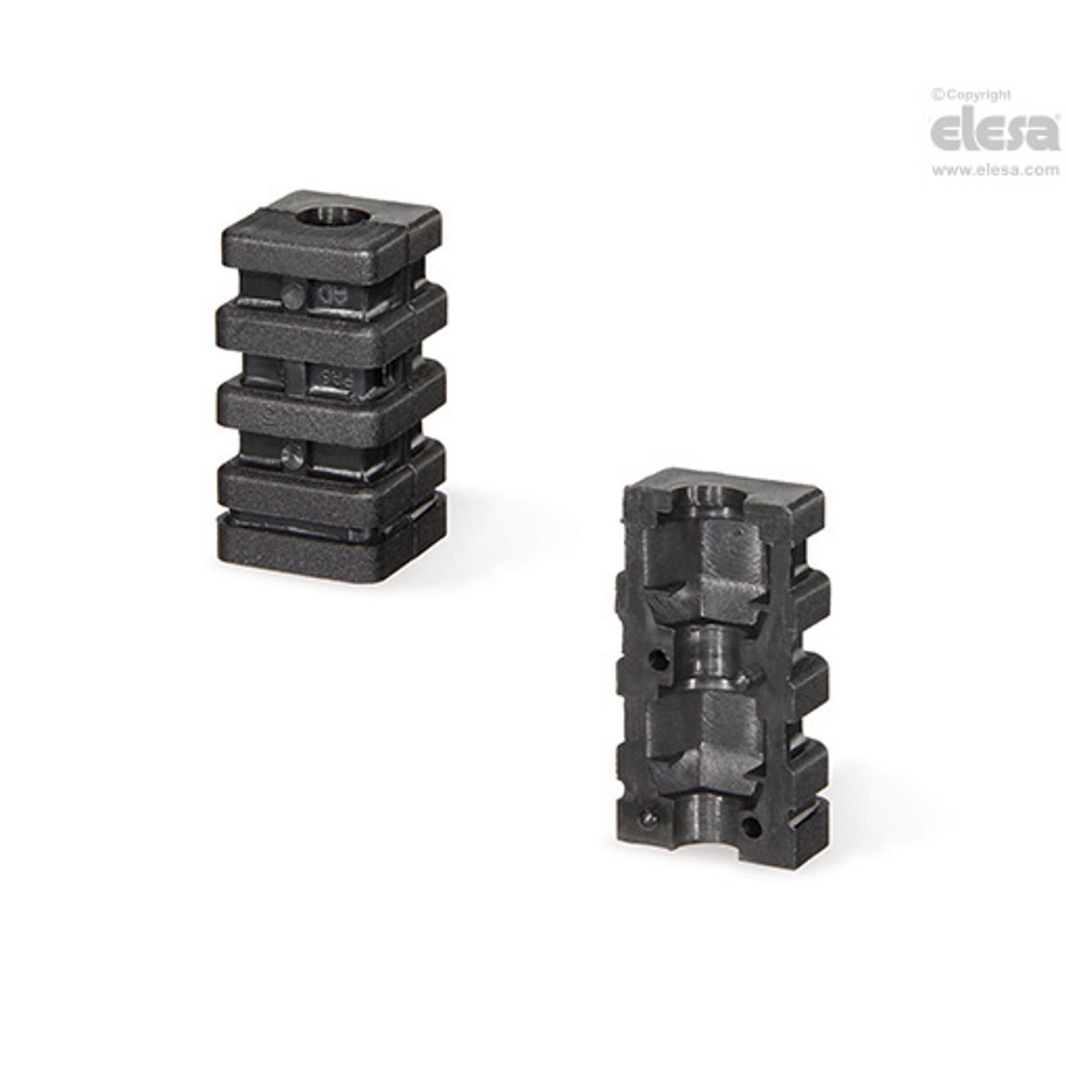 ELESA Square Tube Expander Connector-STE.25X2.0-M8