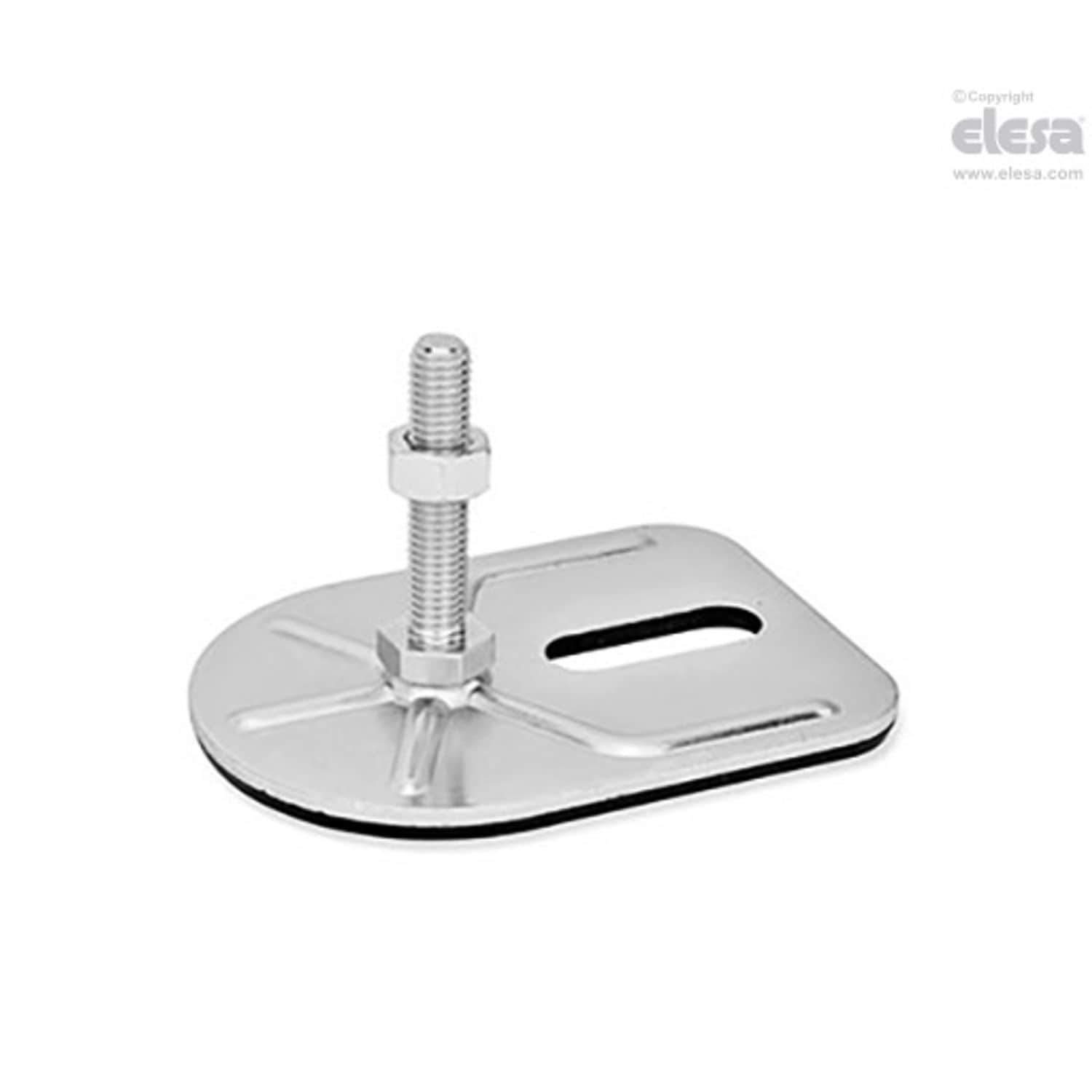 ELESA Levelling feet, ground mounting-LMD.F-SL-80-SST-M24x200-TV