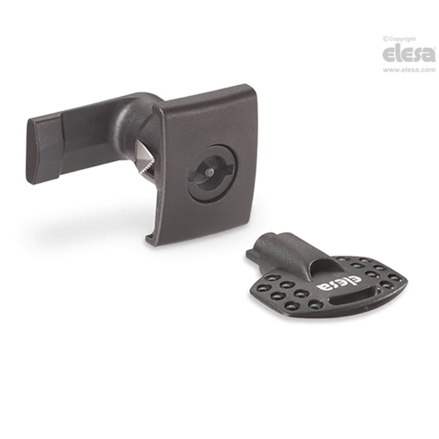 ELESA CQTFFM-AE-V0 Lever latches with key Quick-assembly technopolymer CQTF/A-FM