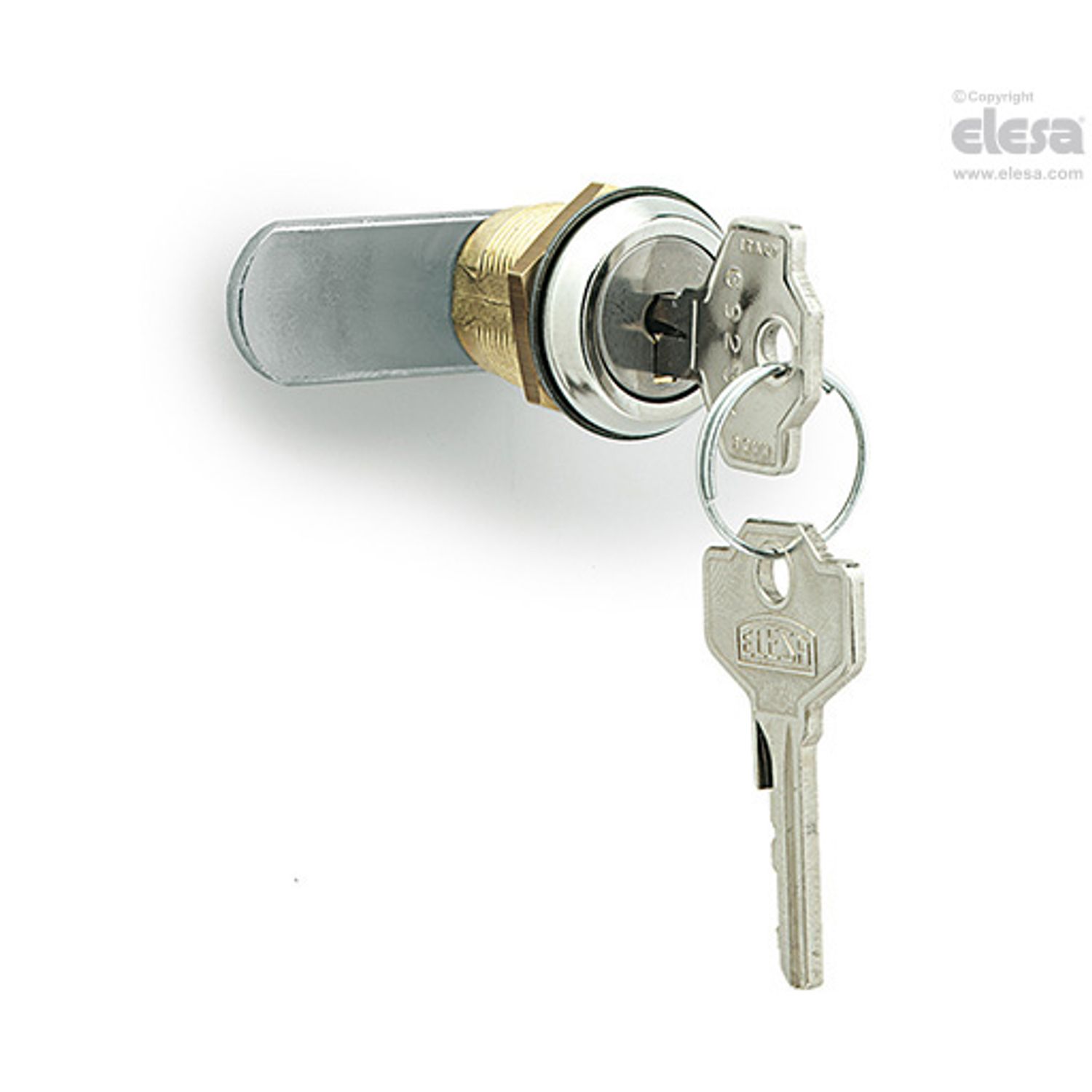 ELESA CS Lever latches with lock zinc alloy CS.25-32-25