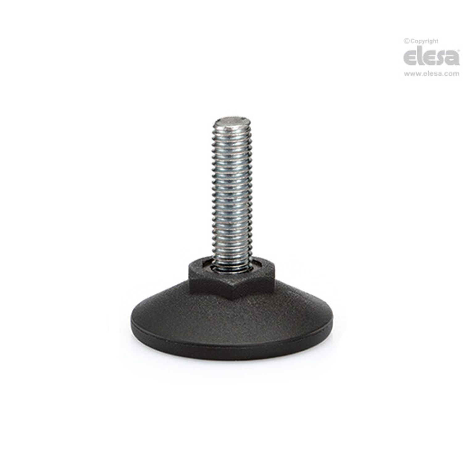 ELESA Levelling feet-LX.40-SW17-SST-M8x20