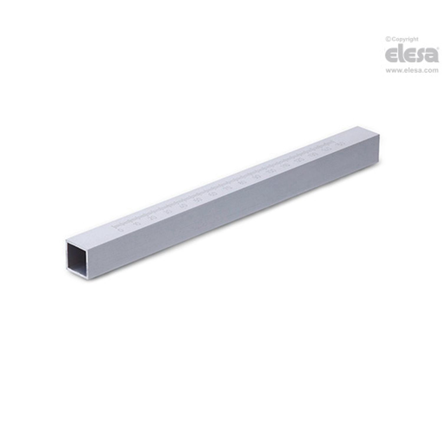 ELESA Square Connecting TubE-MSM-Q-S10-250-AL-CS