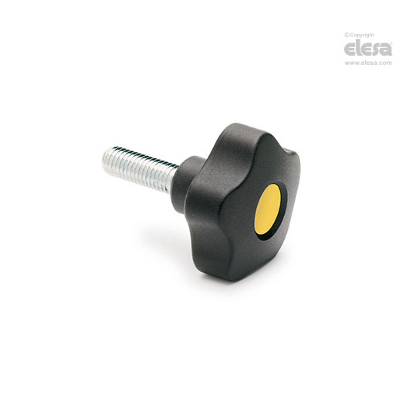 ELESA Lobe knob-VCT.32 p-M8x50-C5 Blue
