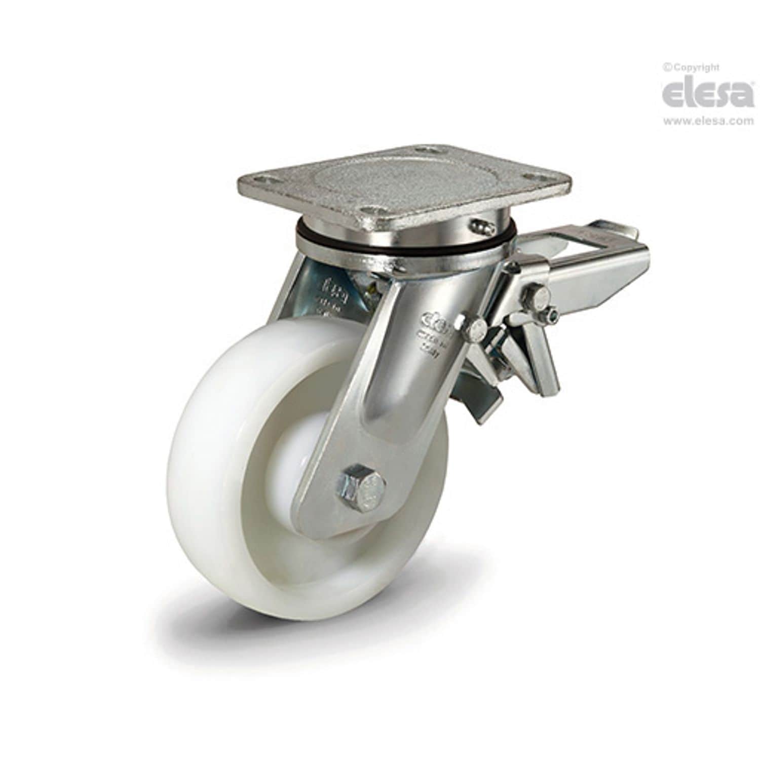 ELESA Castor RE.F8-200-SSF-WH