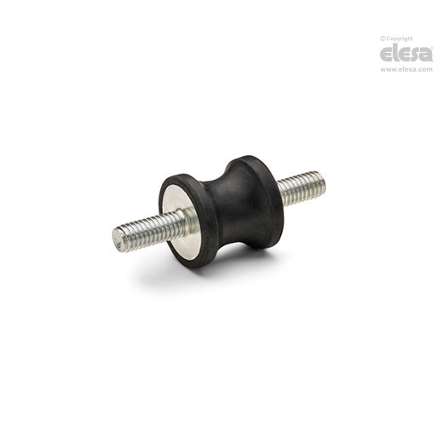 ELESA Rubber buffer-DVC.1-20-12-30-M6-18-40