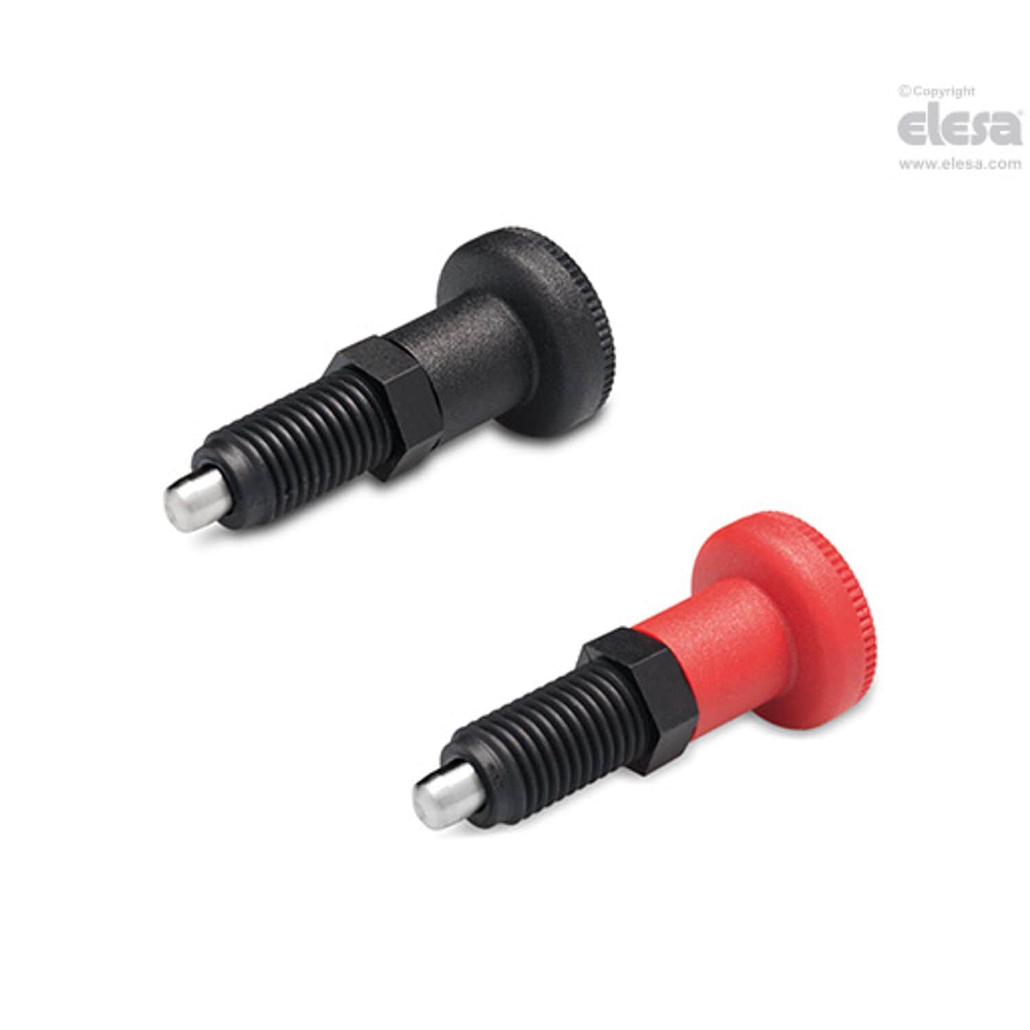 ELESA PMT100 Indexing plungers SUPER-technopolymer body AISI 303 stainless steel