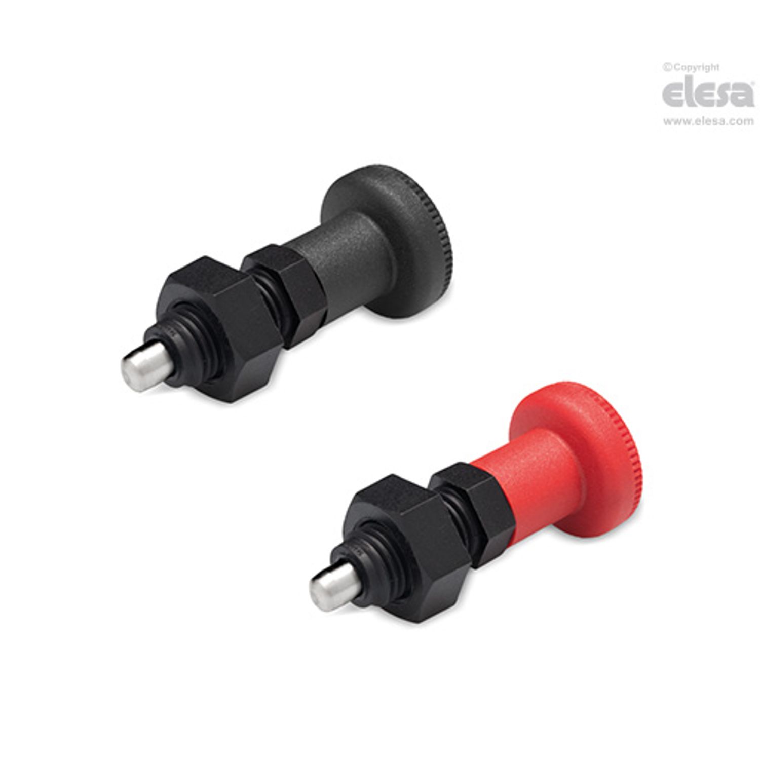 ELESA Indexing plunger-PMT.100-SST-5-M10x1-AK