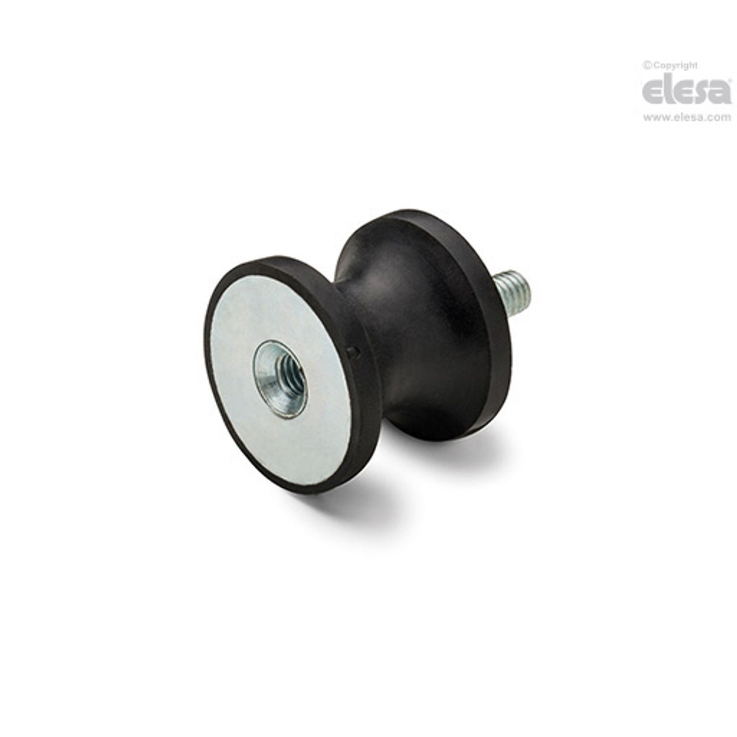 ELESA Rubber buffer-DVC.2-20-12-30-M6-18-70