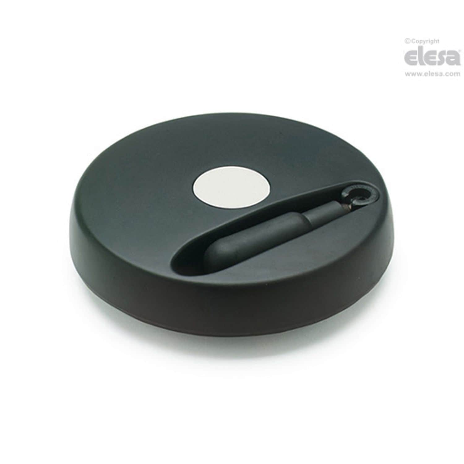 ELESA VDS Solid handwheels Technopolymer Fold-away handle VDS.175+IR-A20-K