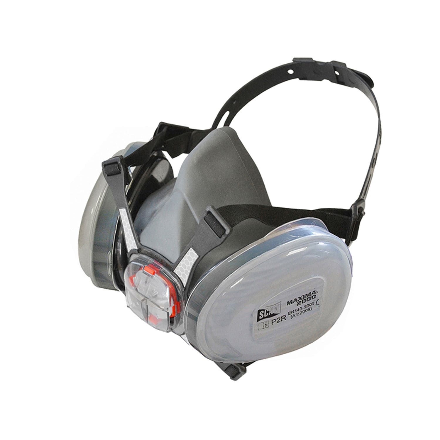 Scan Twin Half Mask Respirator + P2 Dust Filter Cartridges SCAPPERESPP2