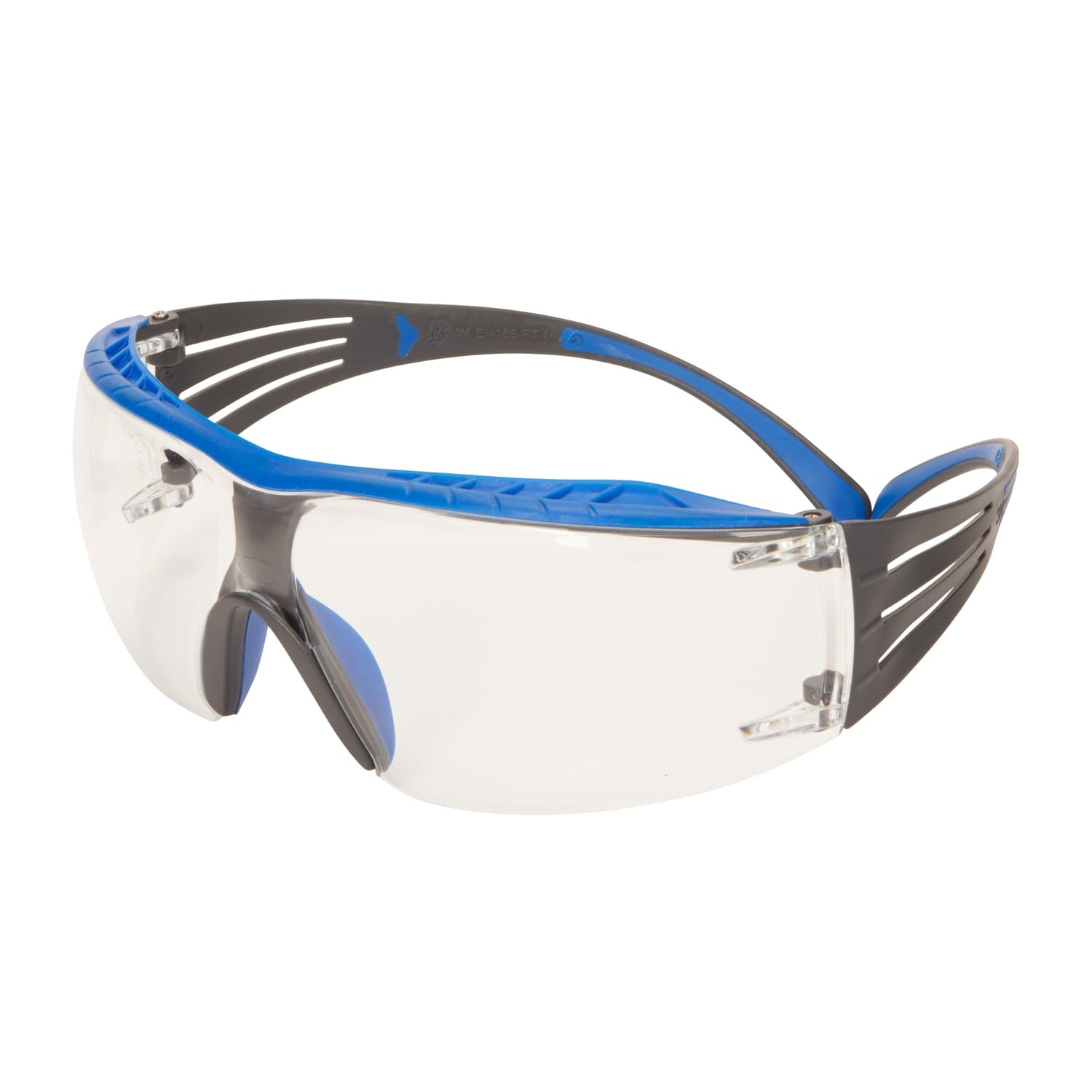 3M 400X Safety Glasses, Blue/Grey frame, Scotchgard Anti-Fog / Anti-Scratch Coat