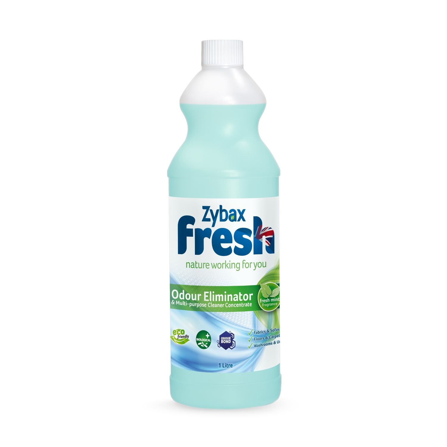 Zybax Fresh Biological Concentrate Odour Eliminator & Multi-Purpose Fresh Mint 1