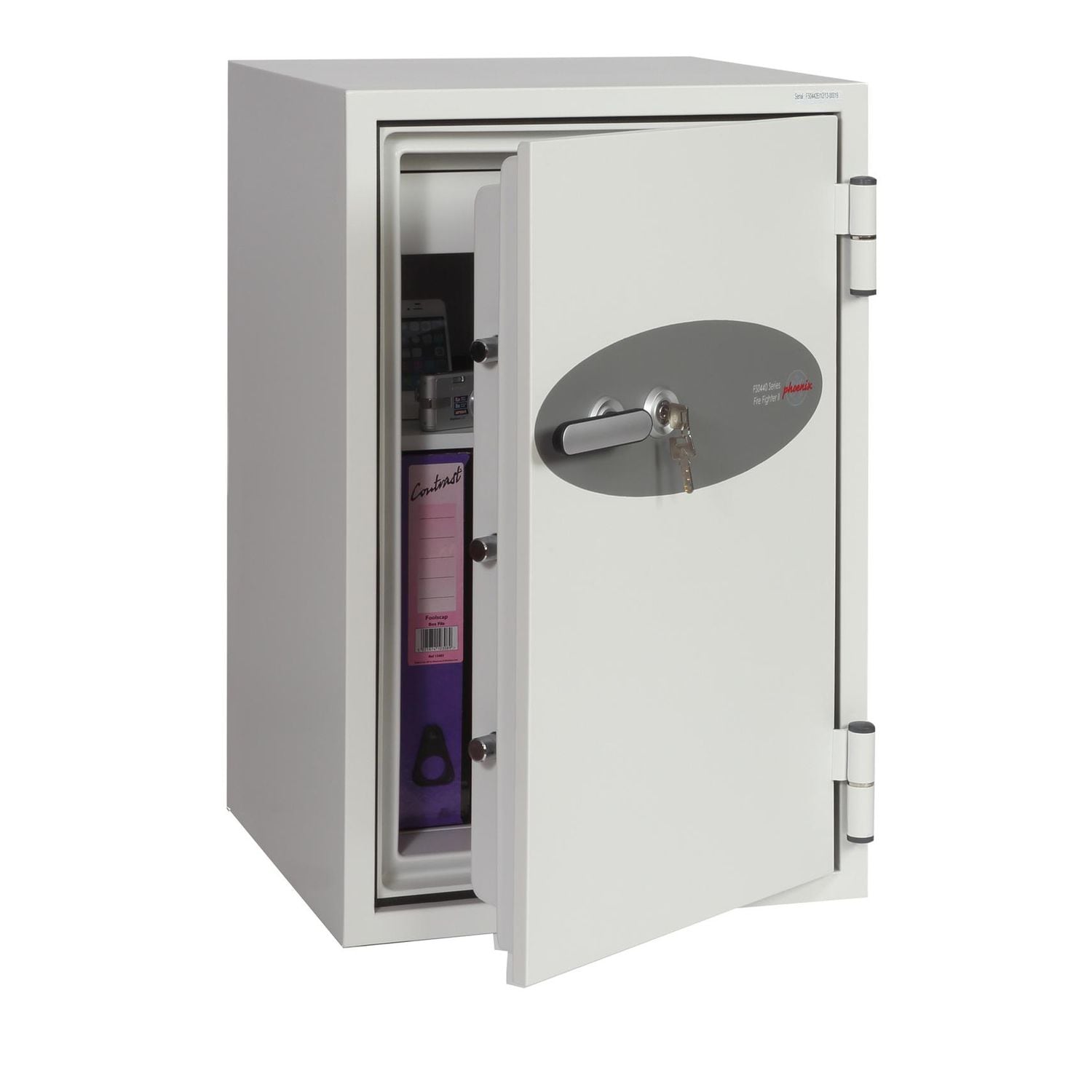 Phoenix Fire Fighter Size 2 Fire Safe Key Lock White FS0442K