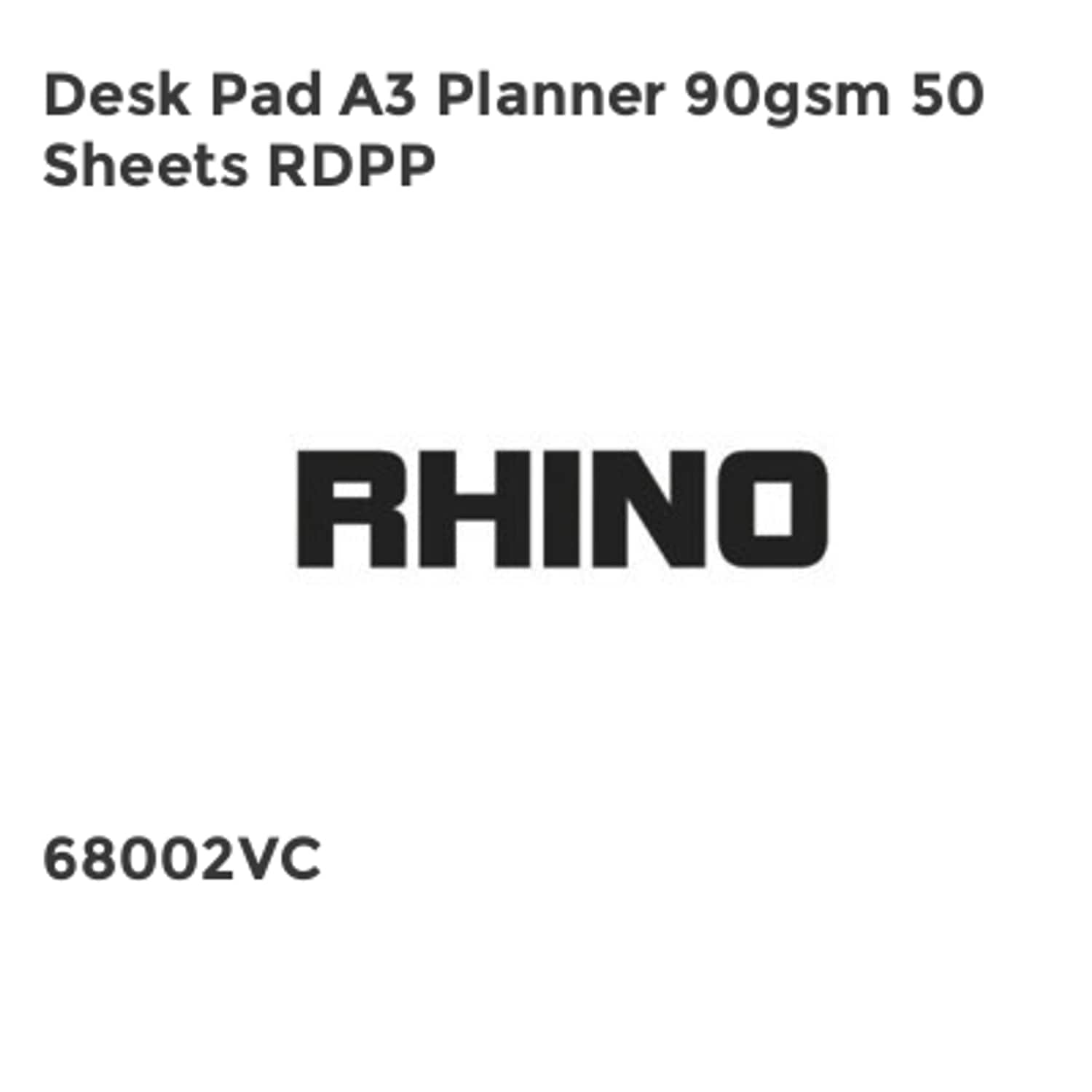 Rhino Desk Pad A3 Planner 90gsm 50 Sheets RDPP