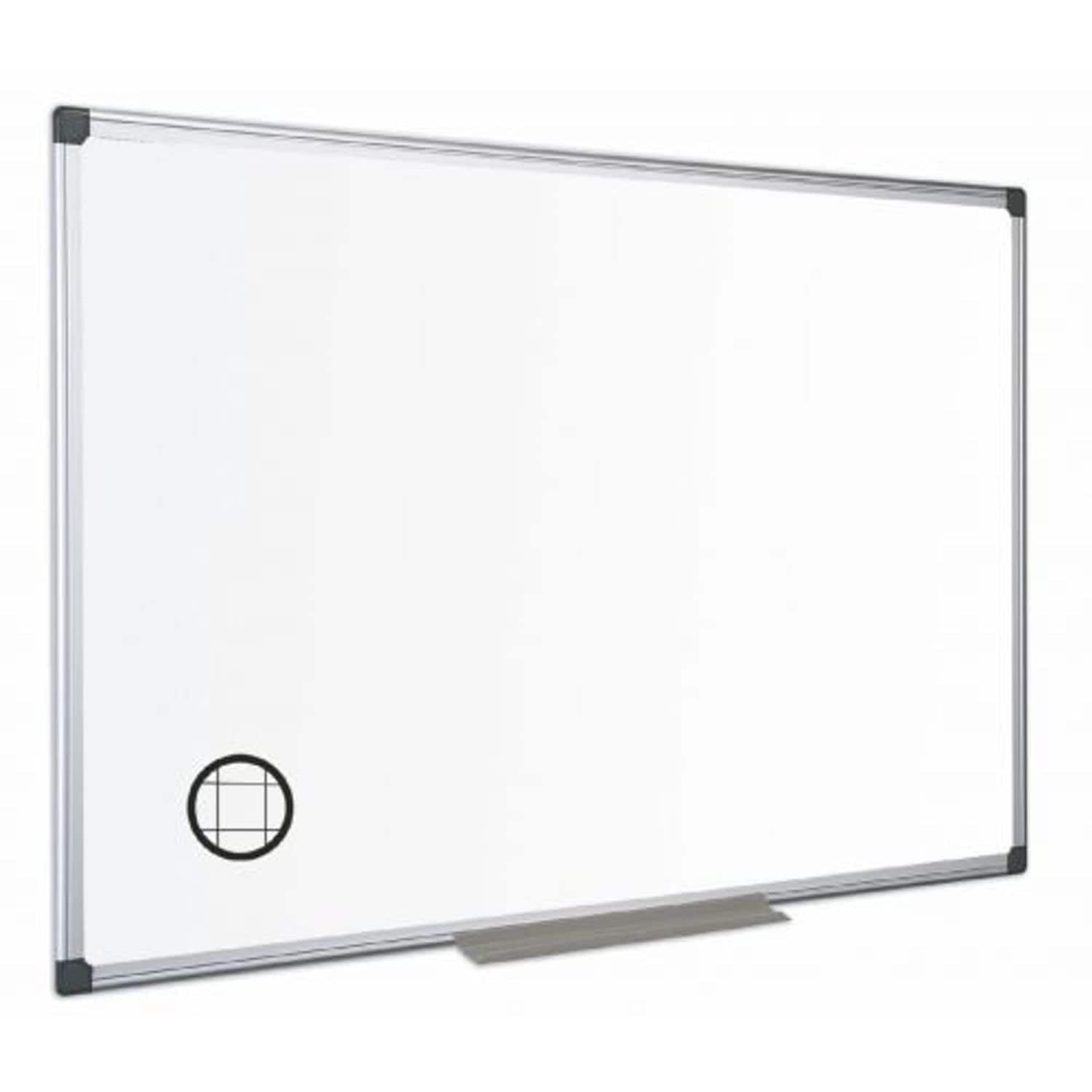 Bi-Office Maya Gridded Double Sided Non Magnetic Whiteboard Melamine Aluminium F - Picture 1 of 1