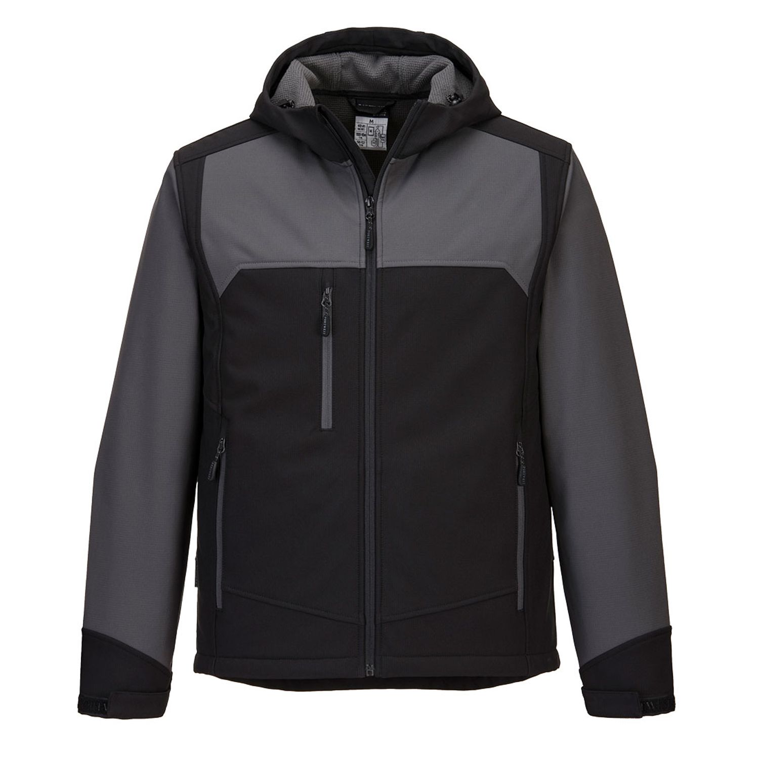 Portwest KX3 Hooded Softshell (3L), Black/Grey, XL, Y