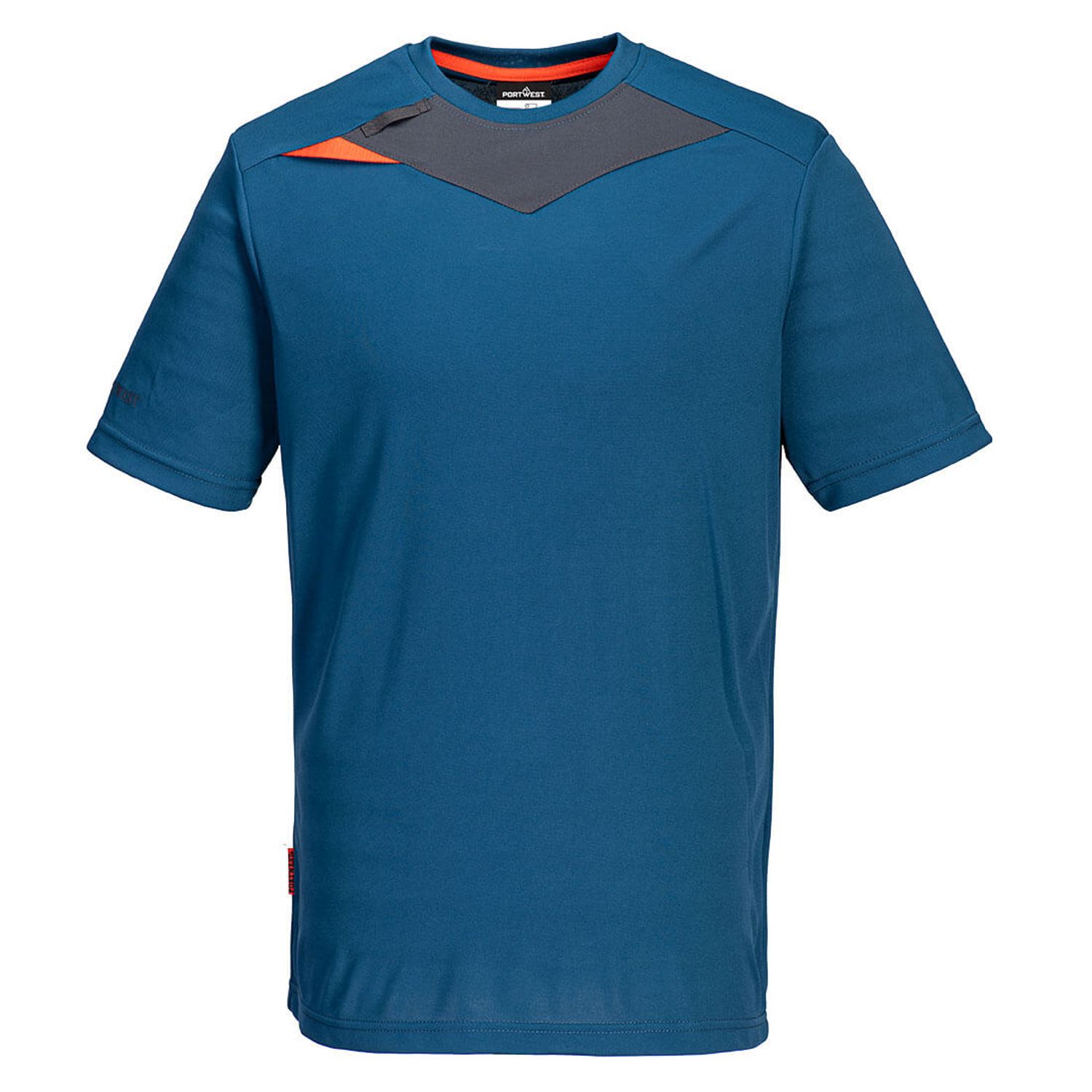 Portwest DX4 T-Shirt Short Sleeve, Metro Blue, XXXL, Regular
