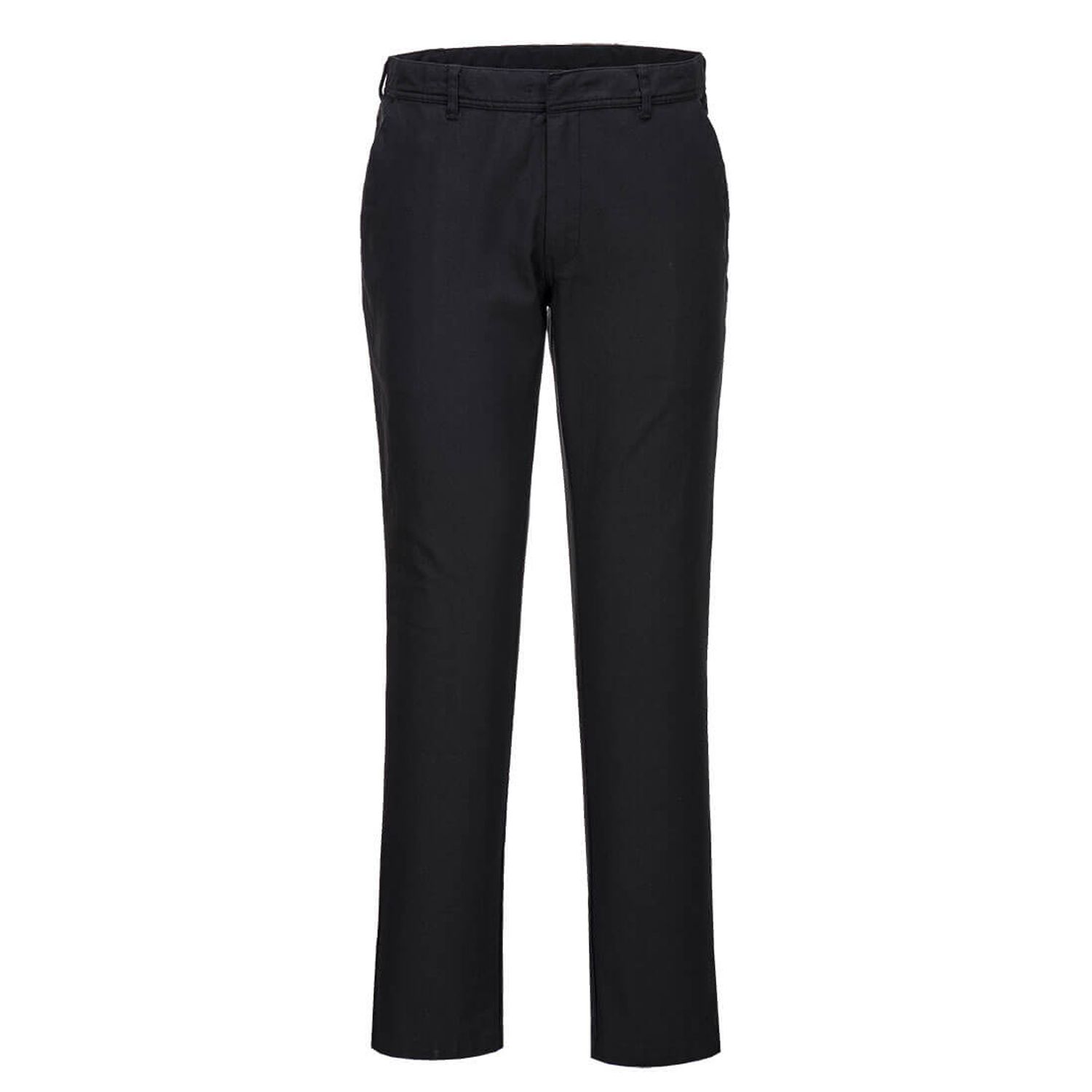 Portwest WX2 Eco Women's Stretch Slim Chino Trousers, Black, 34, Regular