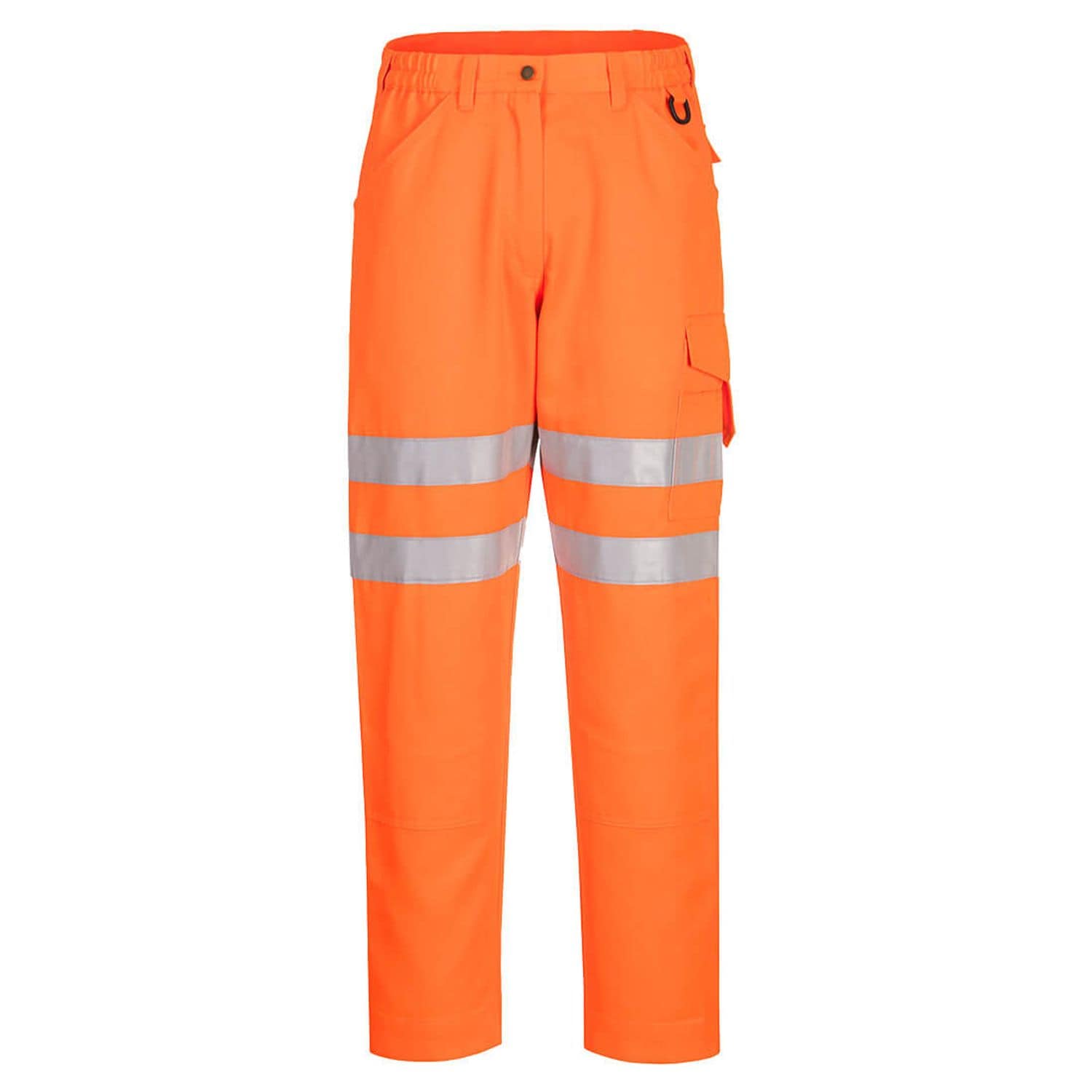 Portwest Eco Hi-Vis Work Trousers, Orange, 36, Regular