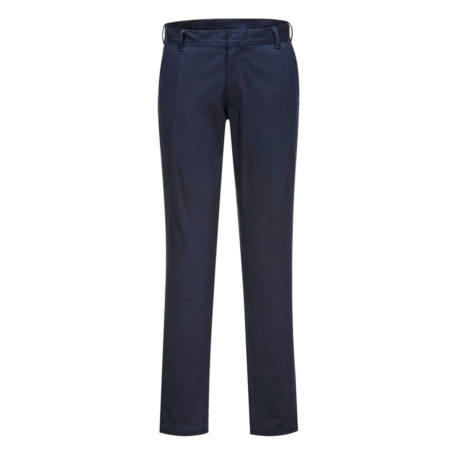 Portwest WX2 Eco Women's Stretch Slim Chino Trousers, Dark Navy, 36, Regular