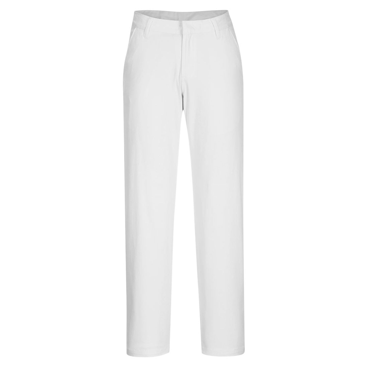Portwest WX2 Eco Women's Stretch Slim Chino Trousers, White, 40, Regular