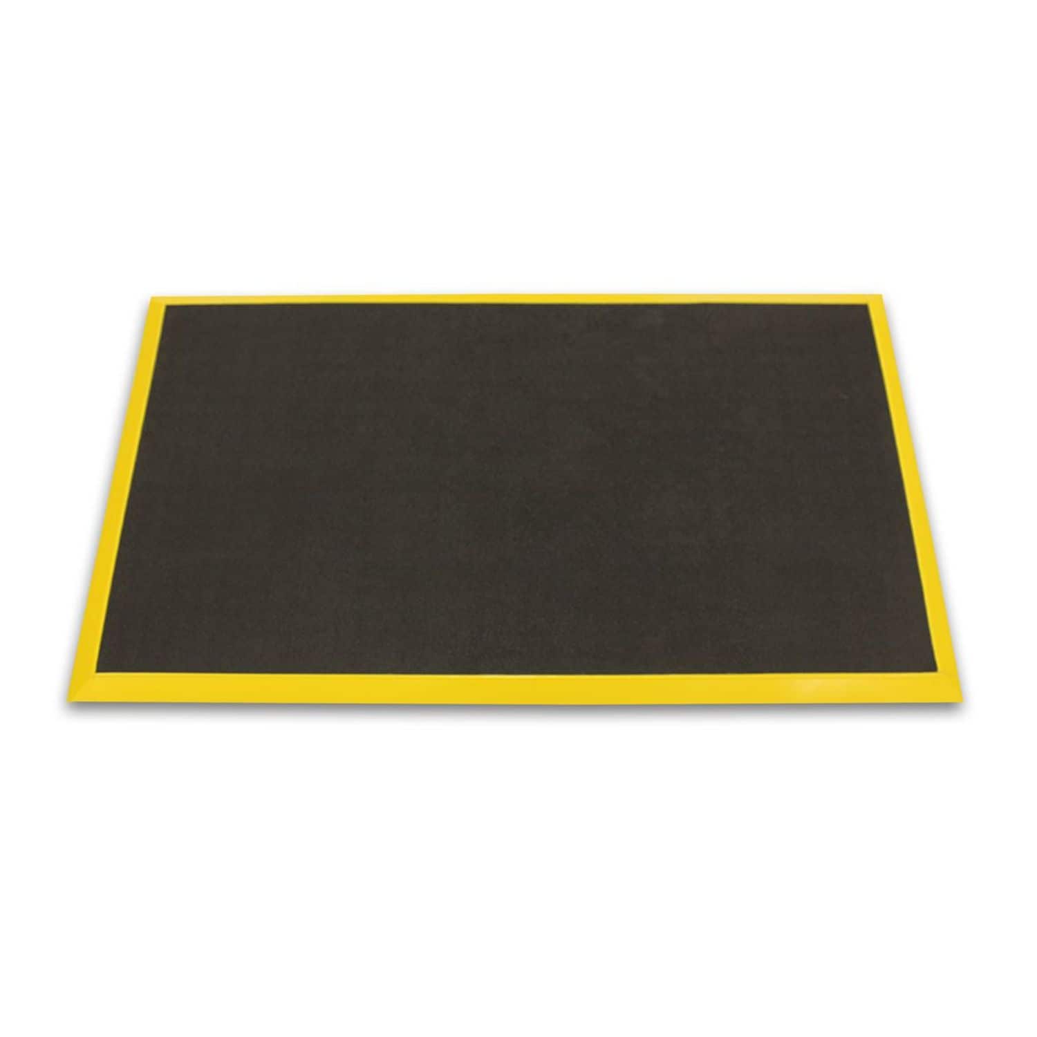 Ergomat Bubble Down +5 cm Yellow Bevels Mat 60W x 900L Charcoal Grey