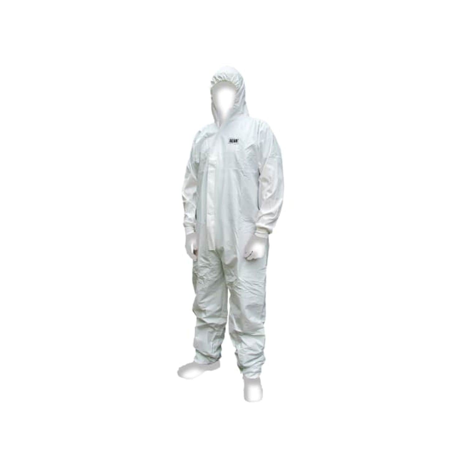 Scan Chemical Splash Resistant Disposable Coverall White Type 5/6 Size 2XL (45-4