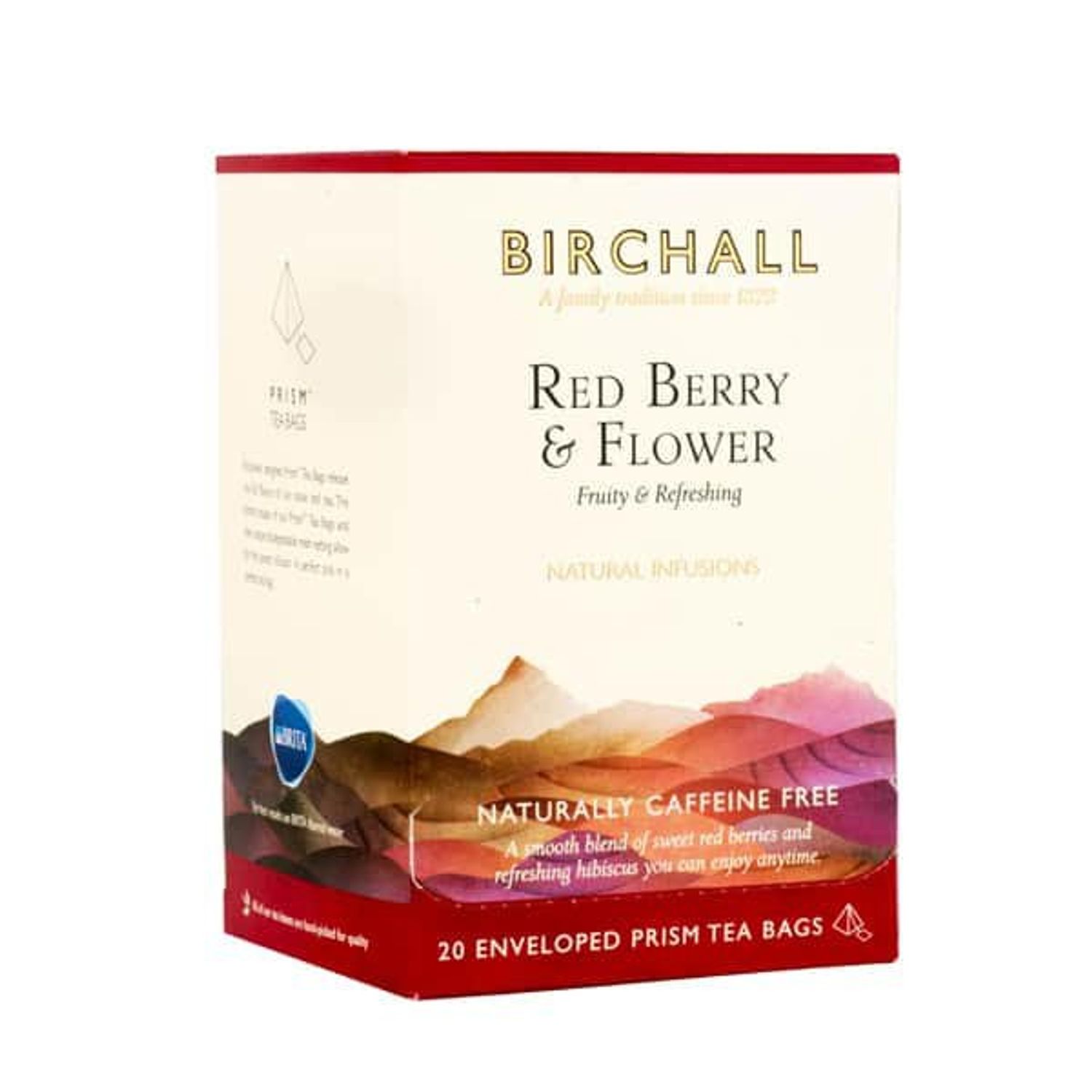 Birchall Prism Enveloped Teabags - Red Berry 20's (Pack of 6)