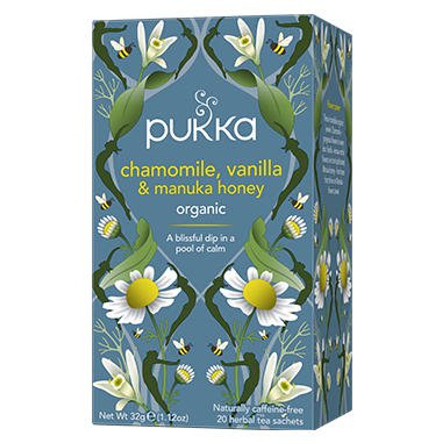 Pukka Tea Chamomile, Vanilla & Manuka Honey Envelopes 20's (Pack of 4)