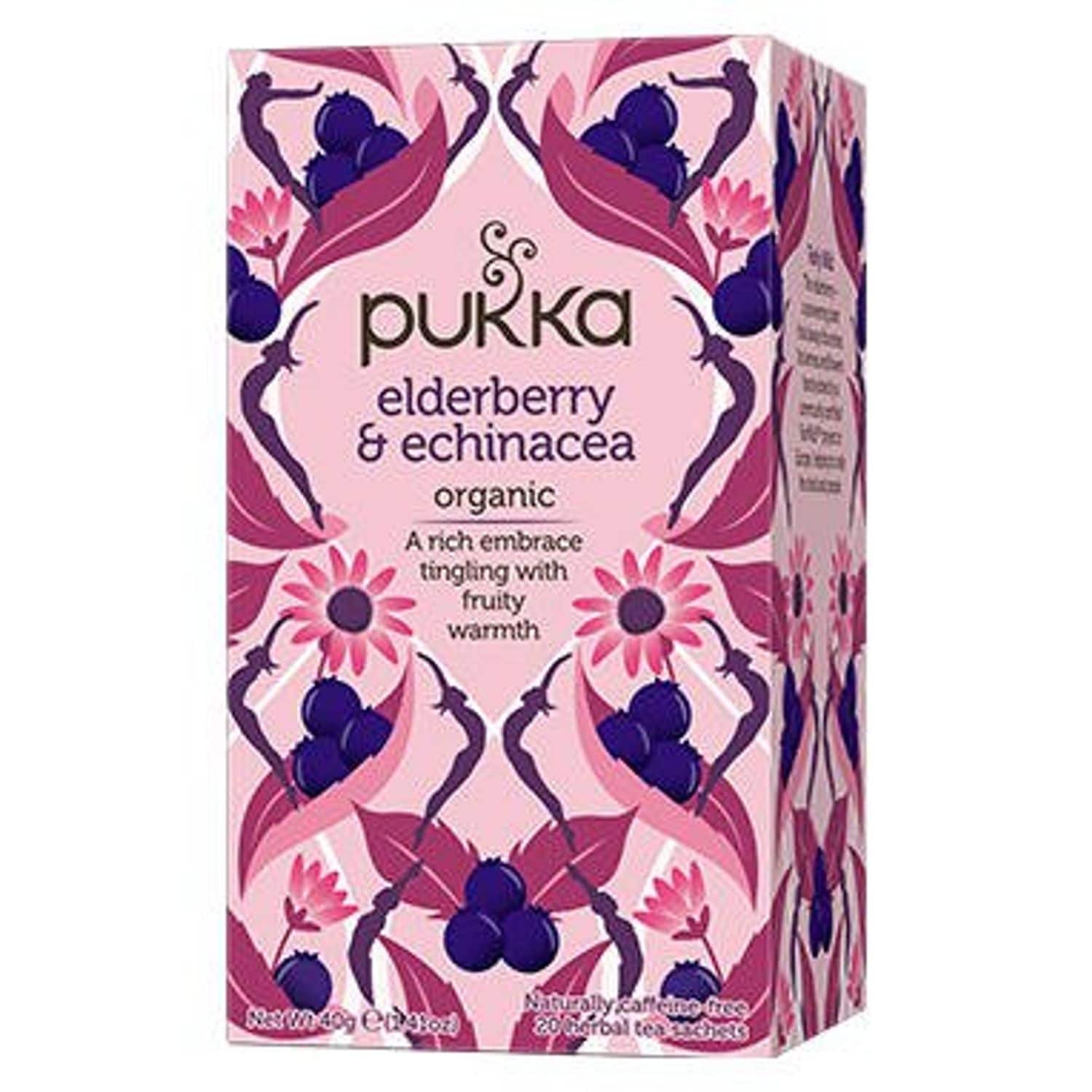 Pukka Tea Elderberry & Echinacea Envelopes 20's (Pack of 4)
