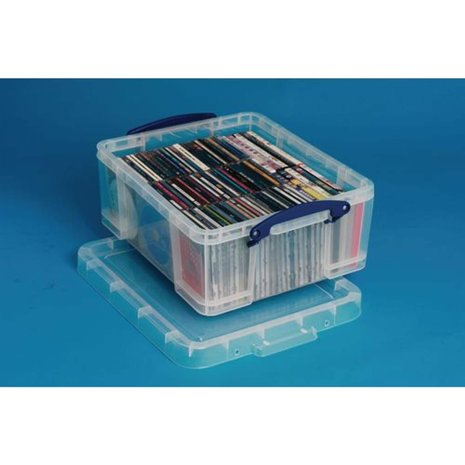 Slingsby Box, Really Useful 18ltr Capacity Clear Storage Box (Carded)