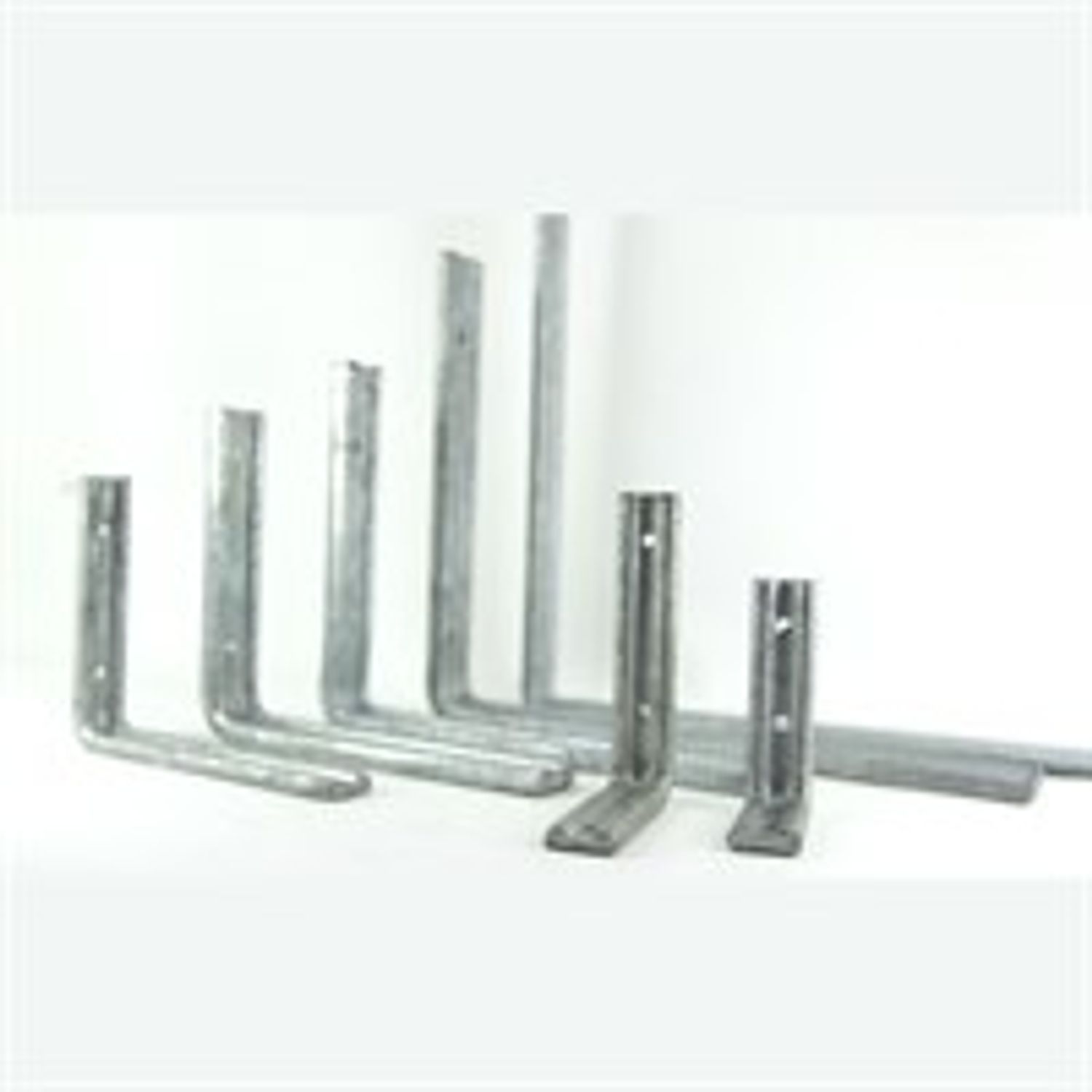 ProSolve 26465 150mm 6"X5" Fluted Angle Brackets Galvanised