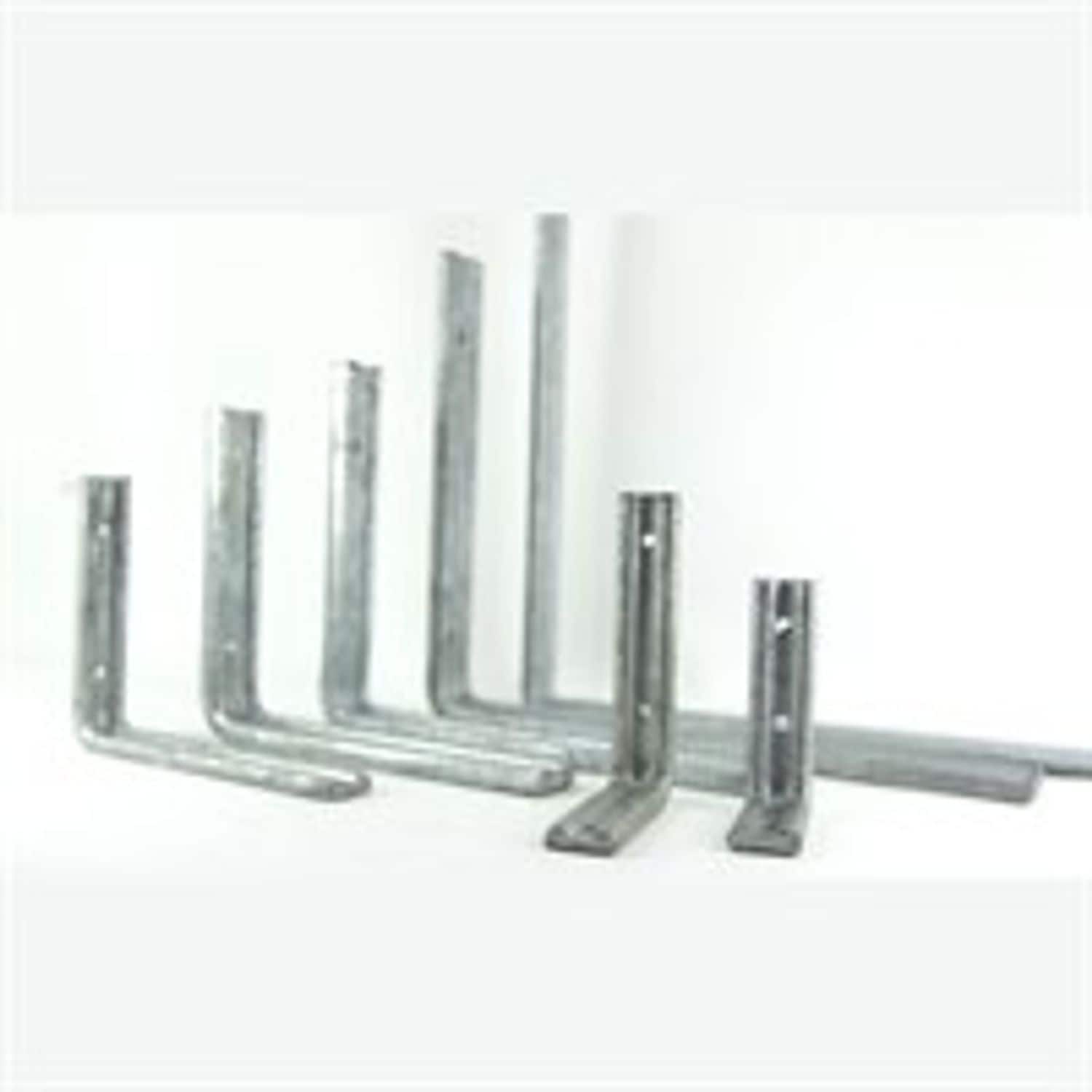 ProSolve 26486 200mm 8"X6" Fluted Angle Brackets Galvanised